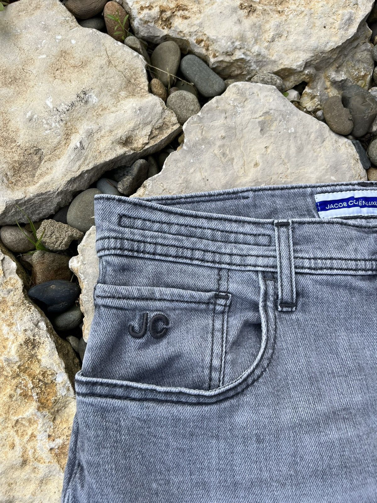 Jacob Cohen Jacob Cohën light grey handmade jeans denim pants trousers Size US 31 - 10 Thumbnail