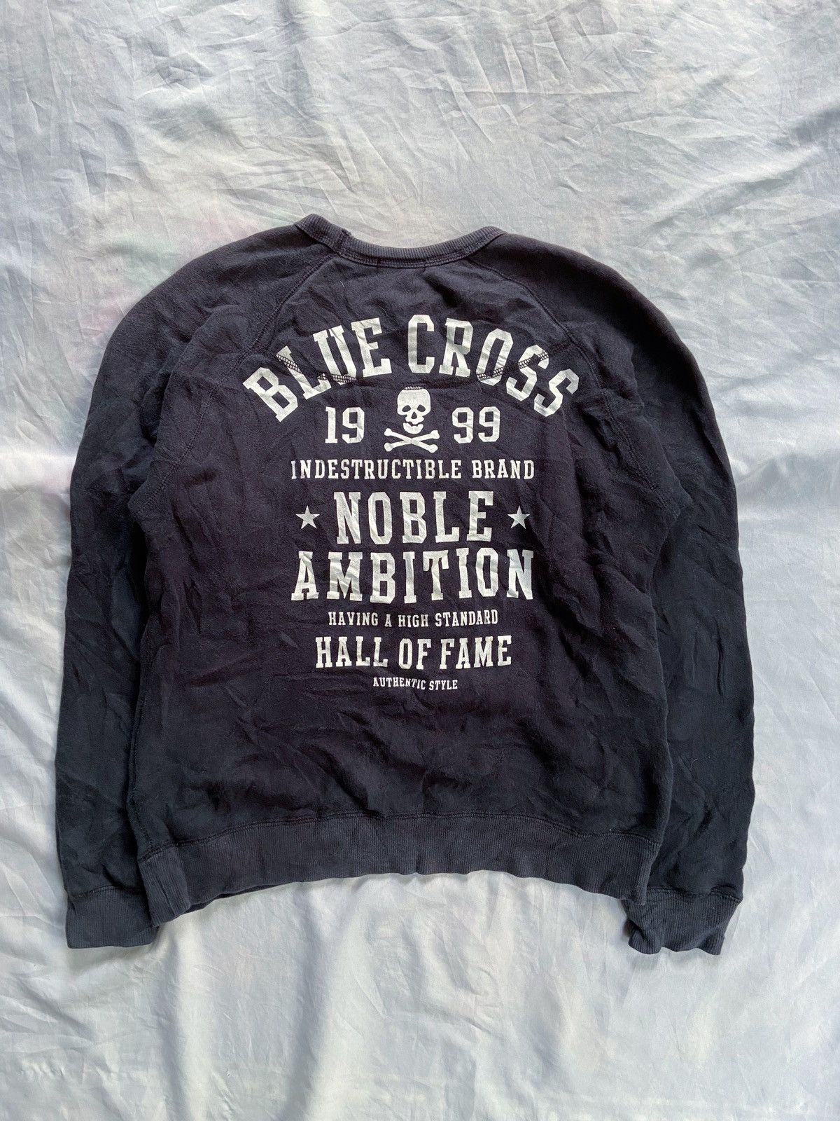 Japanese Brand BLUE CROSS STRAW HAT CREW SWEATSHIRT Size US S / EU 44-46 / 1 - 2 Thumbnail
