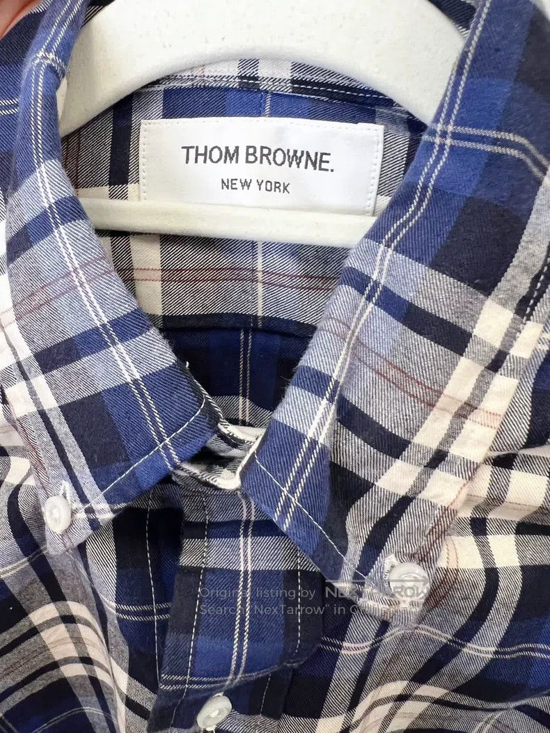 Other Thom Browne Blue and white checkered shirt Size US M / EU 48-50 / 2 - 3 Thumbnail