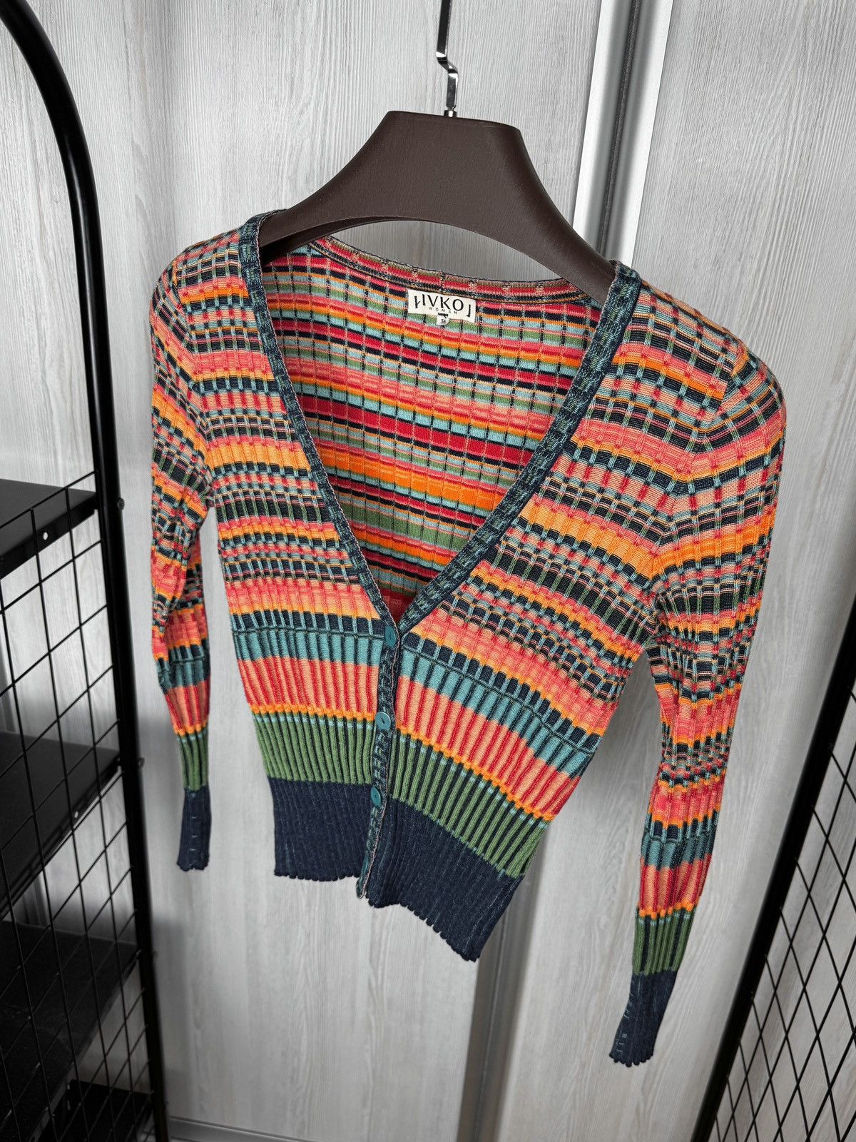 Other Ivko V-Neck Multicoloured Patterned Cardigan size 36 Size S / US 4 / IT 40 - 6 Thumbnail