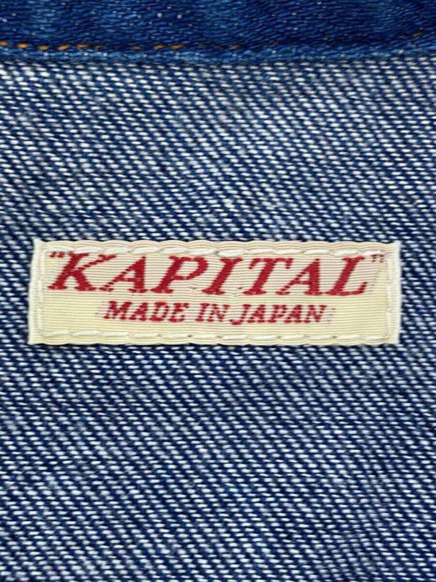 Kapital Asymmetrical Fringe Western Denim Button Shirt Size US L / EU 52-54 / 3 - 5 Thumbnail