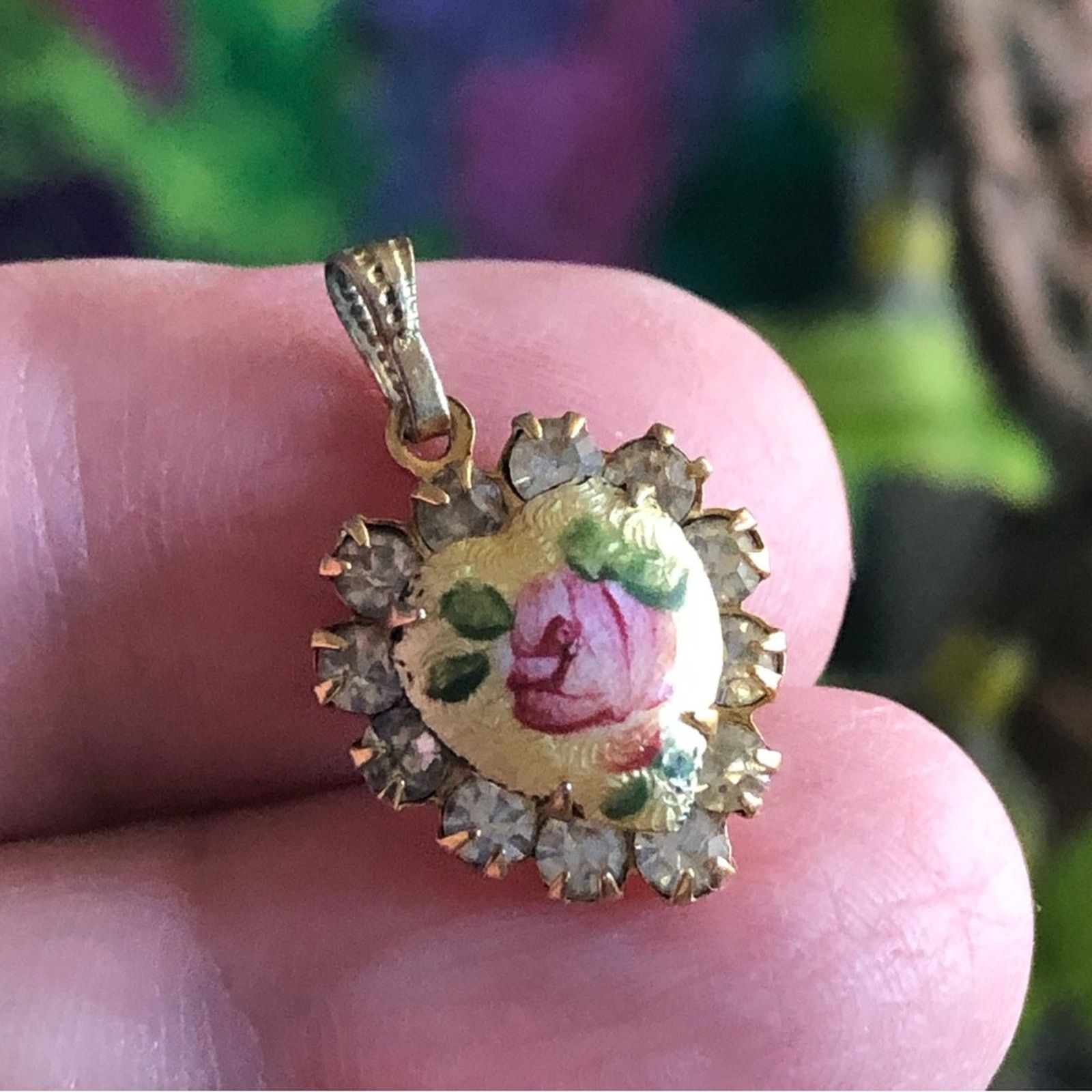 Vintage Vintage 50s Victorian revival enamel heart jewelry set Size ONE SIZE - 7 Thumbnail