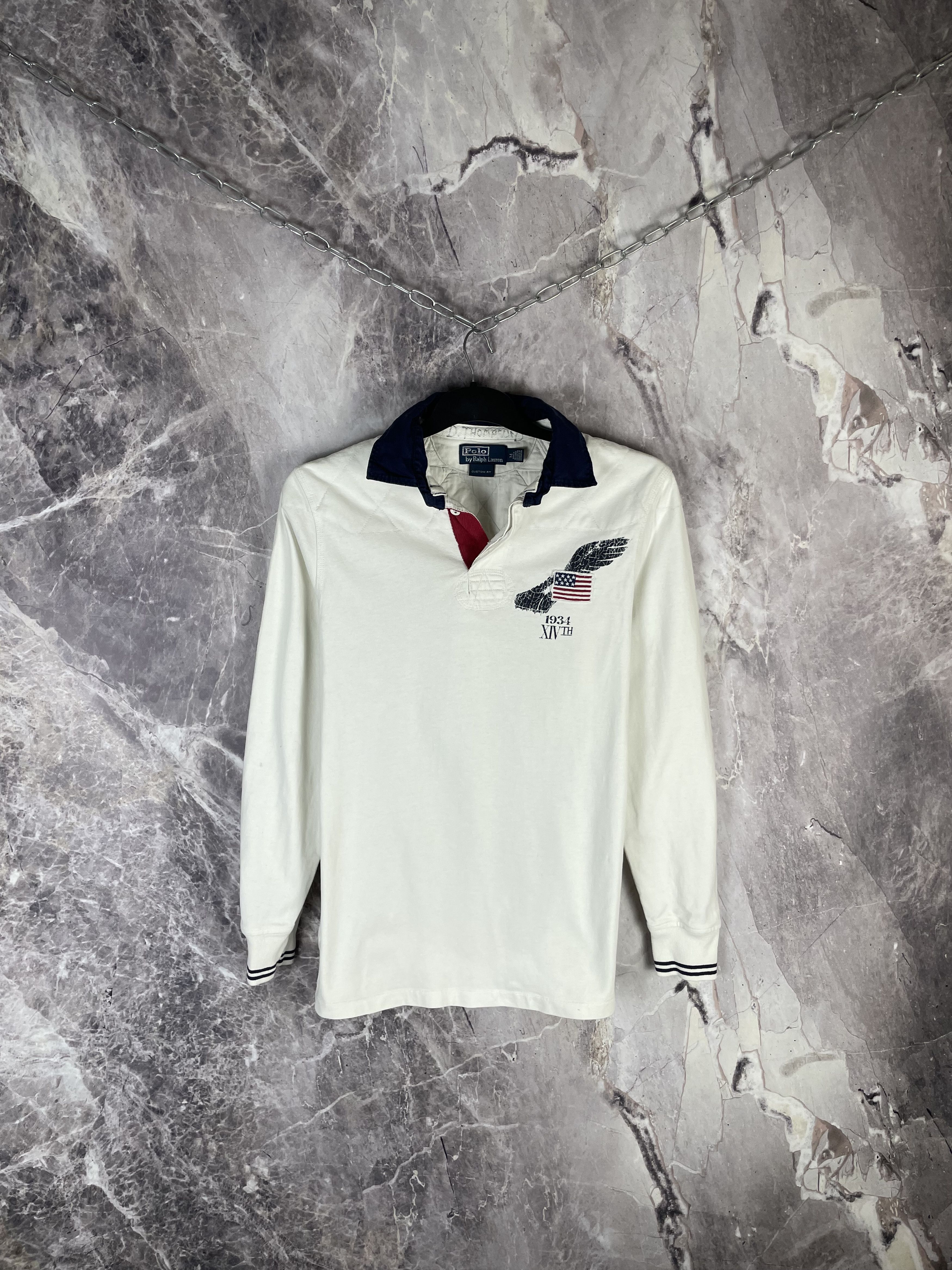 Polo Ralph Lauren Polo Ralph Lauren vintage rugby long sleeve polo shirt Size US M / EU 48-50 / 2 - 1 Thumbnail