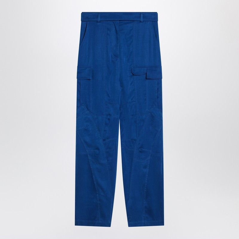 Salvatore Ferragamo Ferragamo Electric Blue Cargo Trousers Size 27" / US 4 / IT 40 - 1 Thumbnail