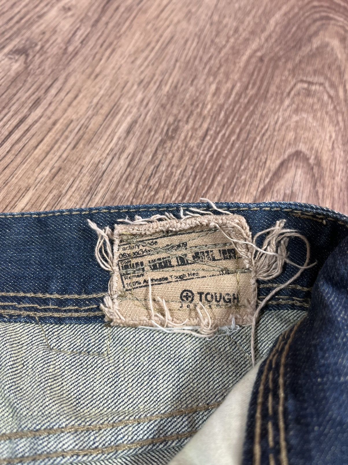 Japanese Brand Tough Vintage Distressed Denim Pants Jeans Size US 32 / EU 48 - 13 Thumbnail