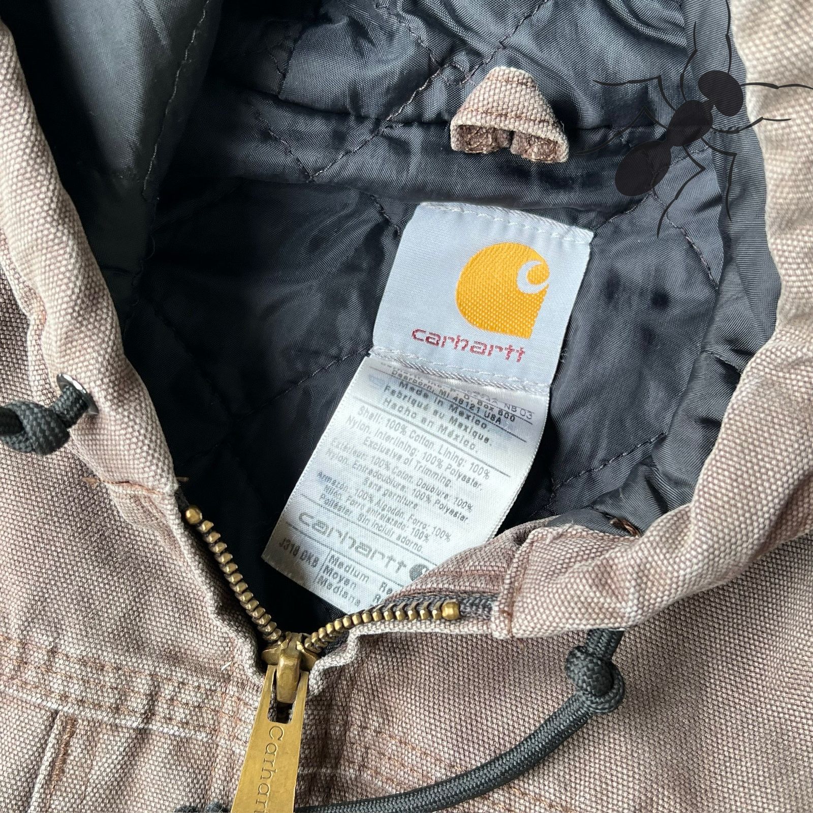 Carhartt × Vintage Carhartt J318 DKB faded brown hooded work wear jacket Size US M / EU 48-50 / 2 - 7 Thumbnail