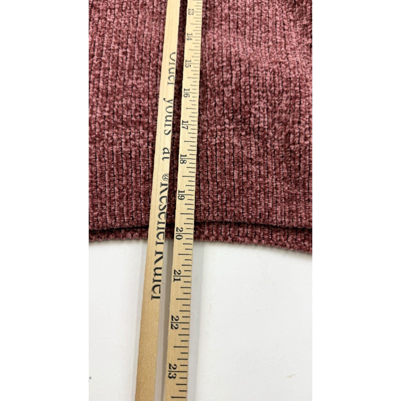 Lulus Lulus Sweater Ladies Large Mauve Chenille Ribbed Crewneck Pullover Side Slit Knit Polyester Crew Neck Long Sleeve Women’s Pullover Size L / US 10 / IT 46 - 7 Thumbnail