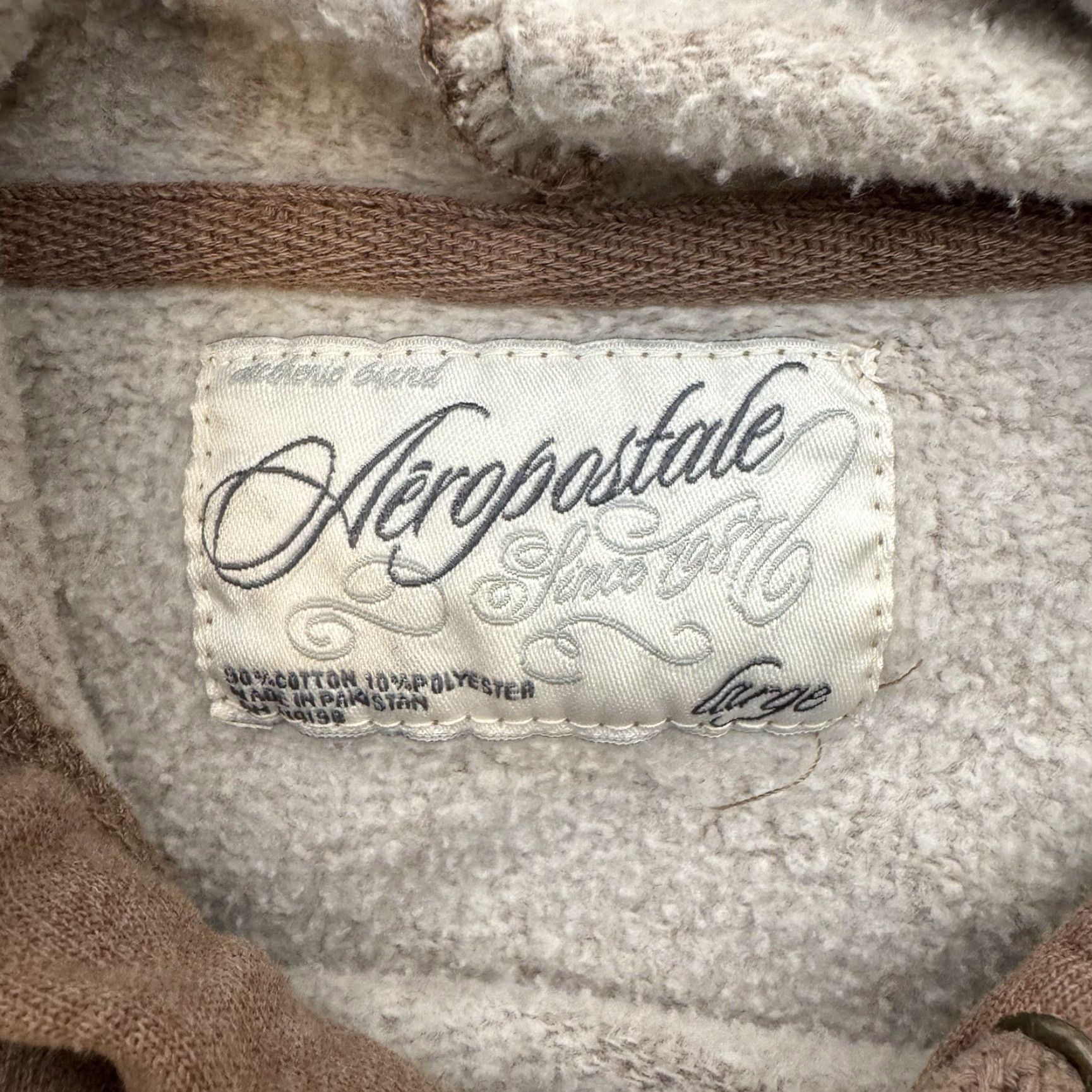 Vintage VINTAGE Aéropostale Hoodie Sweatshirt L Embroidered Beaded Floral Soft Cozy Y2K Womens Hoodie Size L / US 10 / IT 46 - 3 Thumbnail
