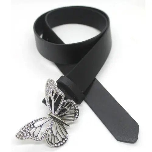 Vintage Y2k Diamond Butterfly Belt Size ONE SIZE - 4 Thumbnail