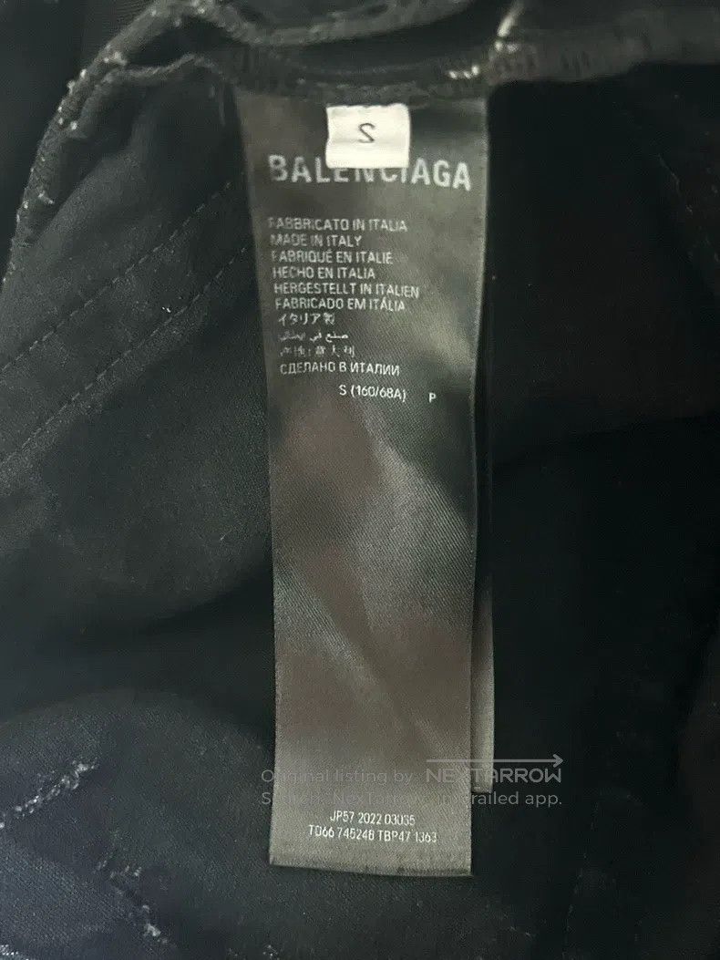 Balenciaga Balenciaga size S Black distressed vintage denim jeans Size US 27 - 4 Thumbnail