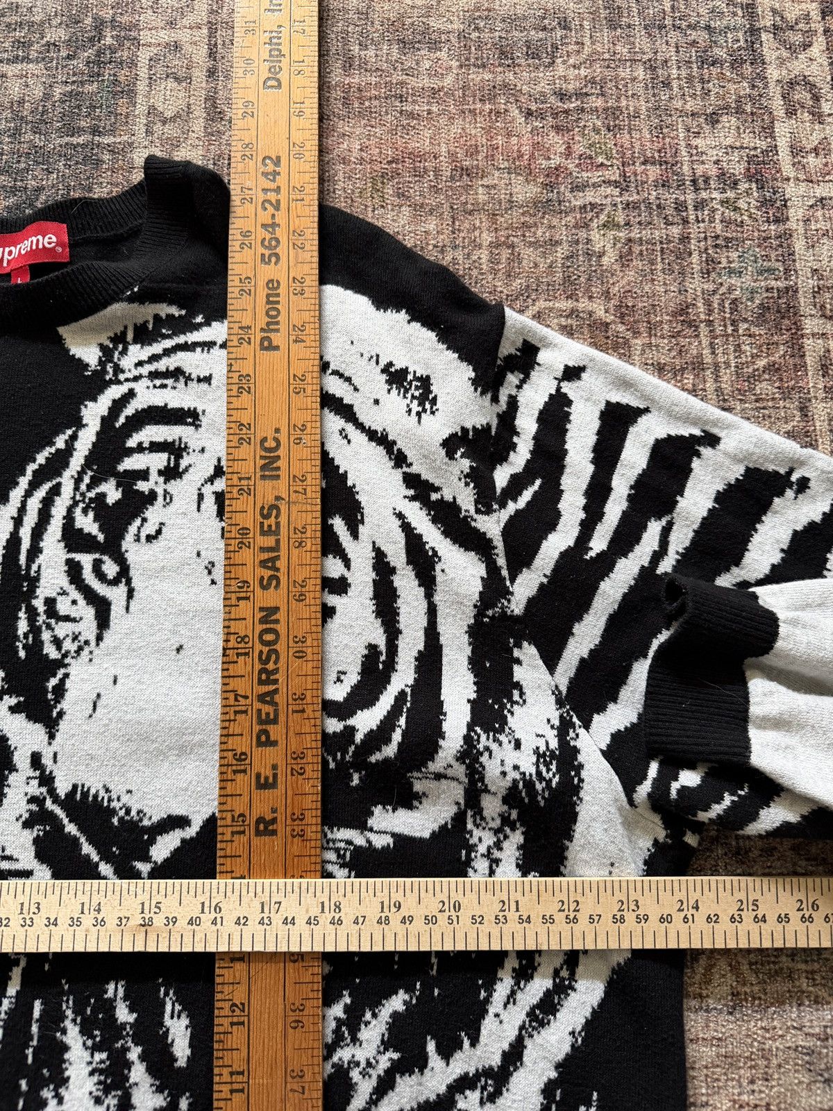 Supreme SS23 Supreme Big Cats Jacquard Knit Size Larget Size US L / EU 52-54 / 3 - 8 Thumbnail