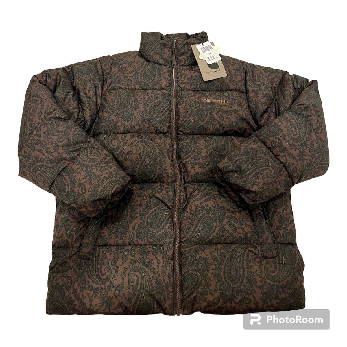 image of Carhartt Wip Springfield Jacket in Black/Brown, Men's (Size Medium)