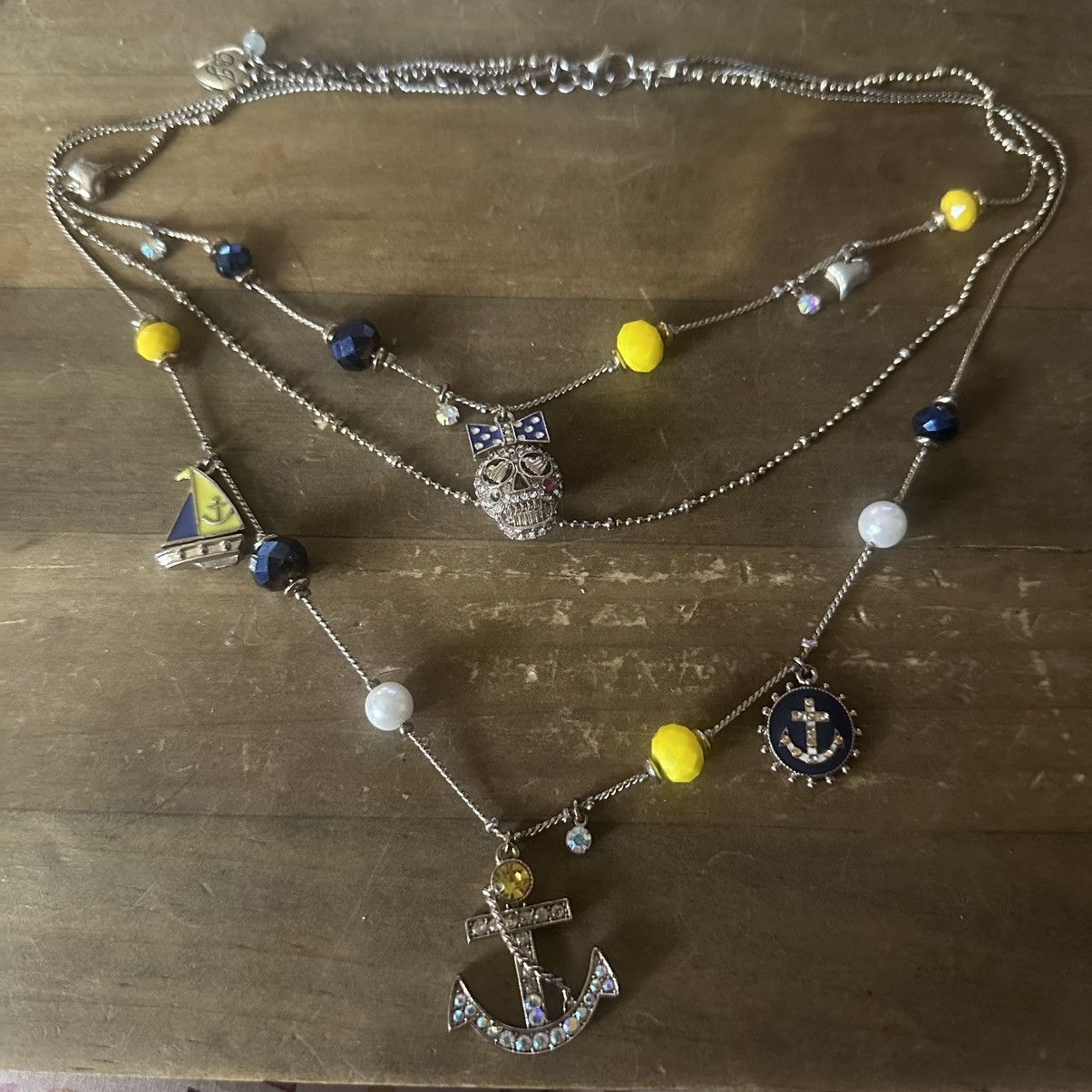 Betsey Johnson Betsey Johnson nautical theme layered necklace Size ONE SIZE - 2 Thumbnail