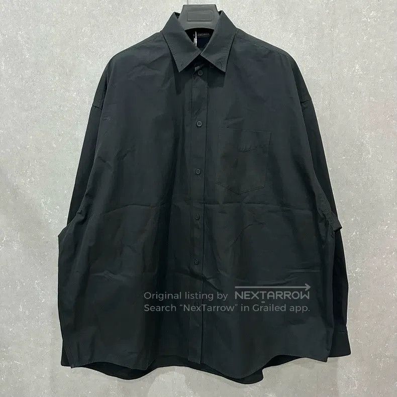 Balenciaga Balenciaga Back Logo Lettering Shirt Size US M / EU 48-50 / 2 - 1 Thumbnail