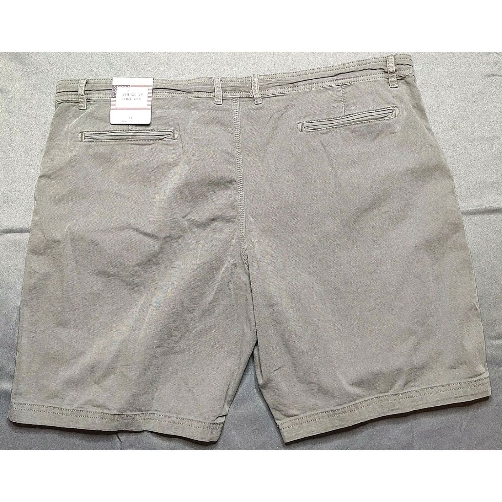 Vintage American Threads Men 44 Gray Garment Dye Cotton Stretch 9" Shorts NEW Size US 44 / EU 60 - 4 Thumbnail