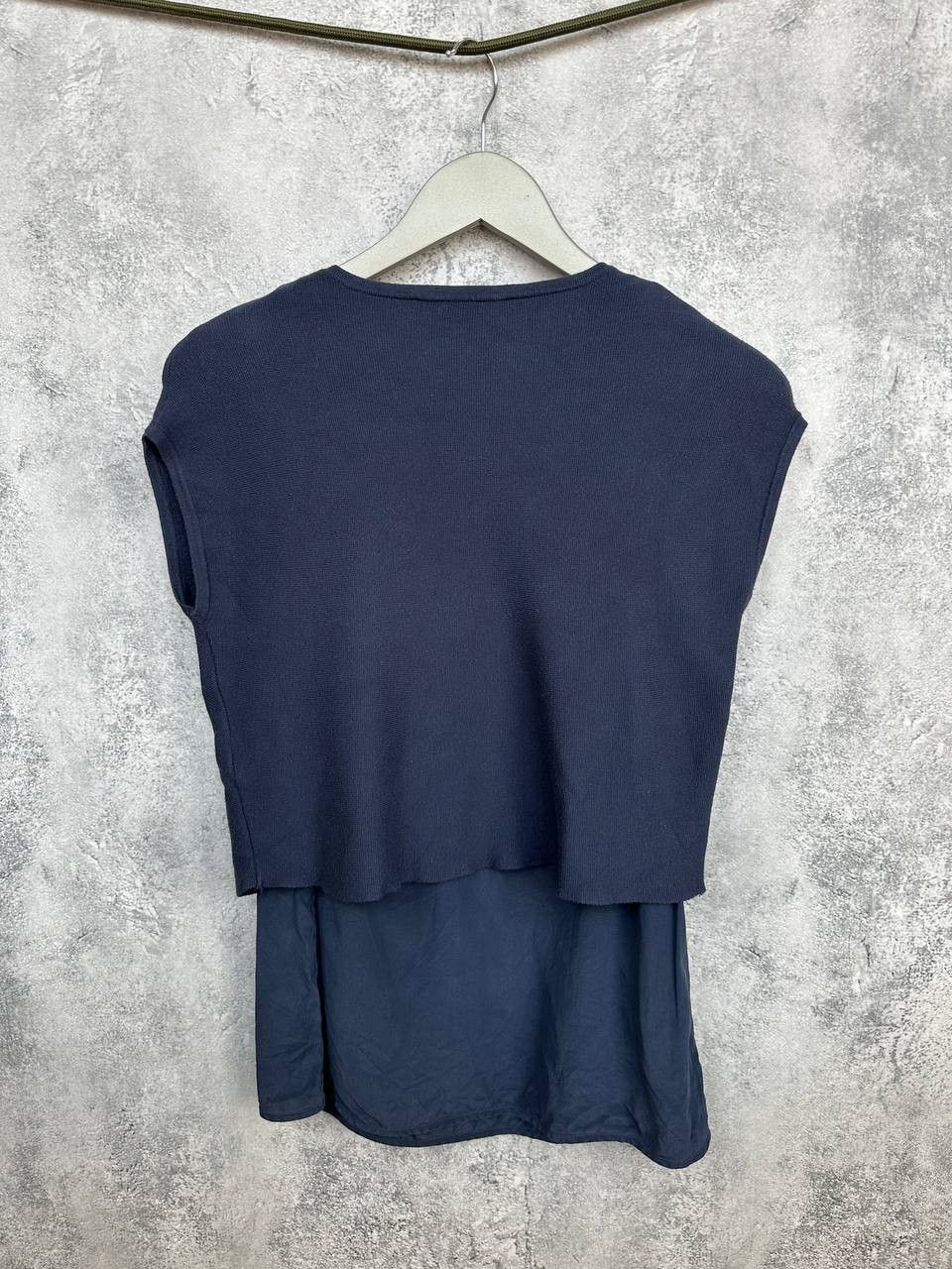 Weekend Max Mara Weekend Max Mara Layered Knit Silk Top Elegant Minimalist Size S / US 4 / IT 40 - 2 Thumbnail