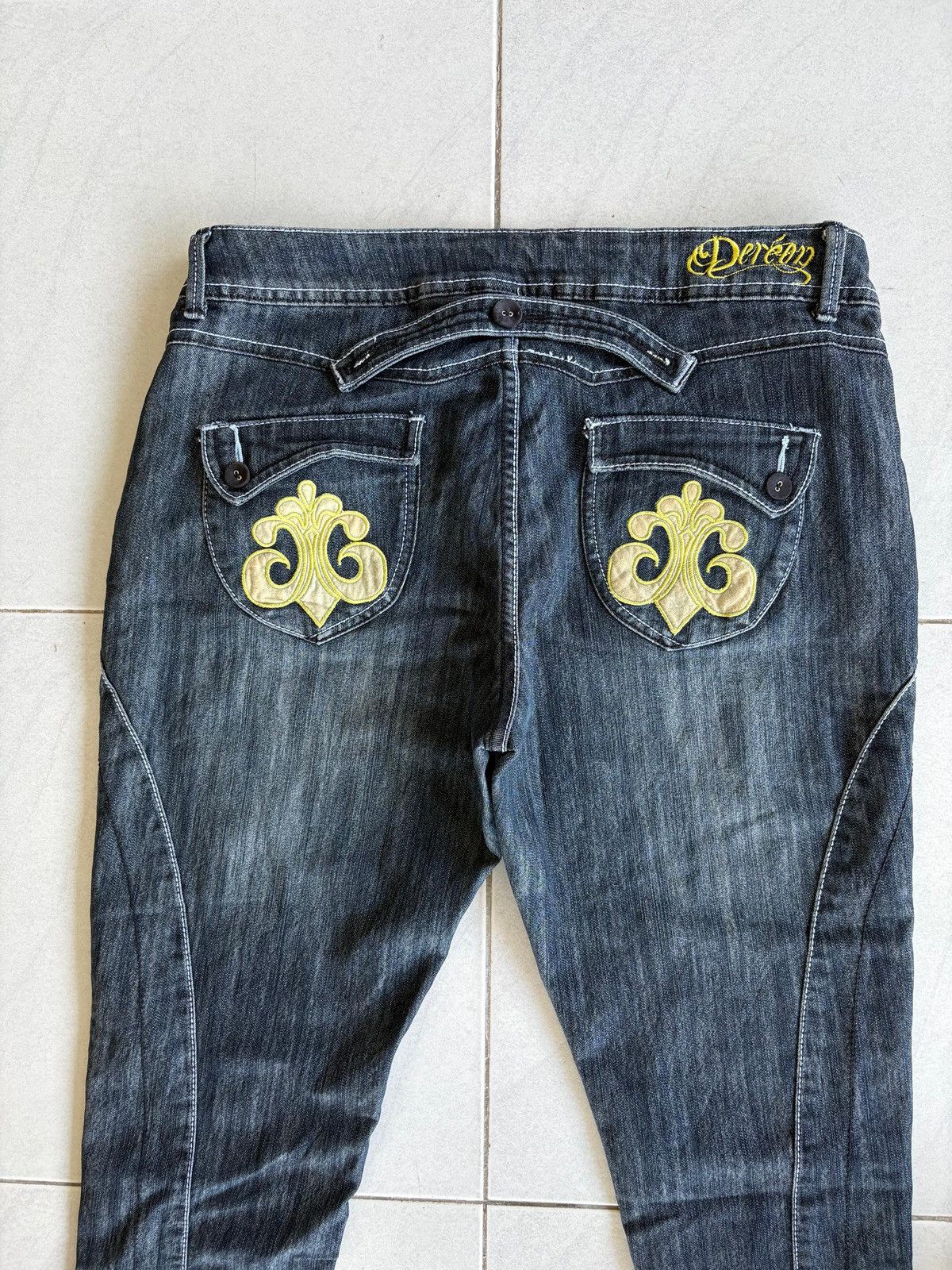 Other Dereon Streetwear Cut Fit Jeans Distressed Denim Size US 34 / EU 50 - 10 Thumbnail