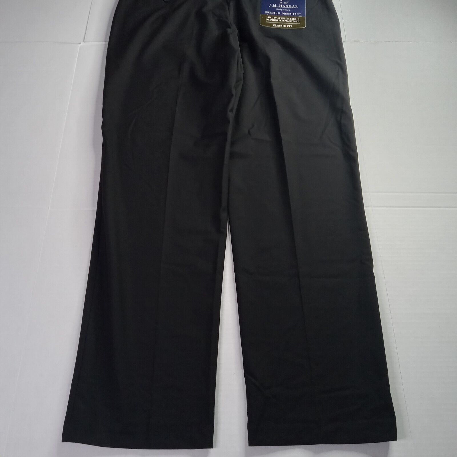 Haggar J.M. Haggar Premium Dress Pants Mens 36x32 Black Classic-Fit Size US 36 / EU 52 - 7 Thumbnail
