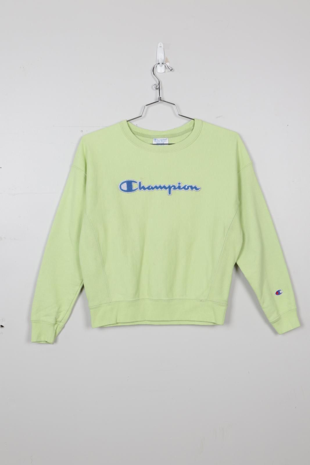 Champion 90's Champion Chenille Logo Crewneck Size M / US 6-8 / IT 42-44 - 1 Thumbnail
