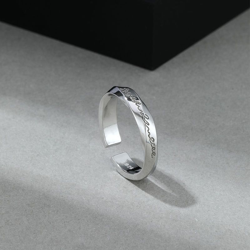 Jewelry Open Letter Ring Size ONE SIZE - 4 Thumbnail