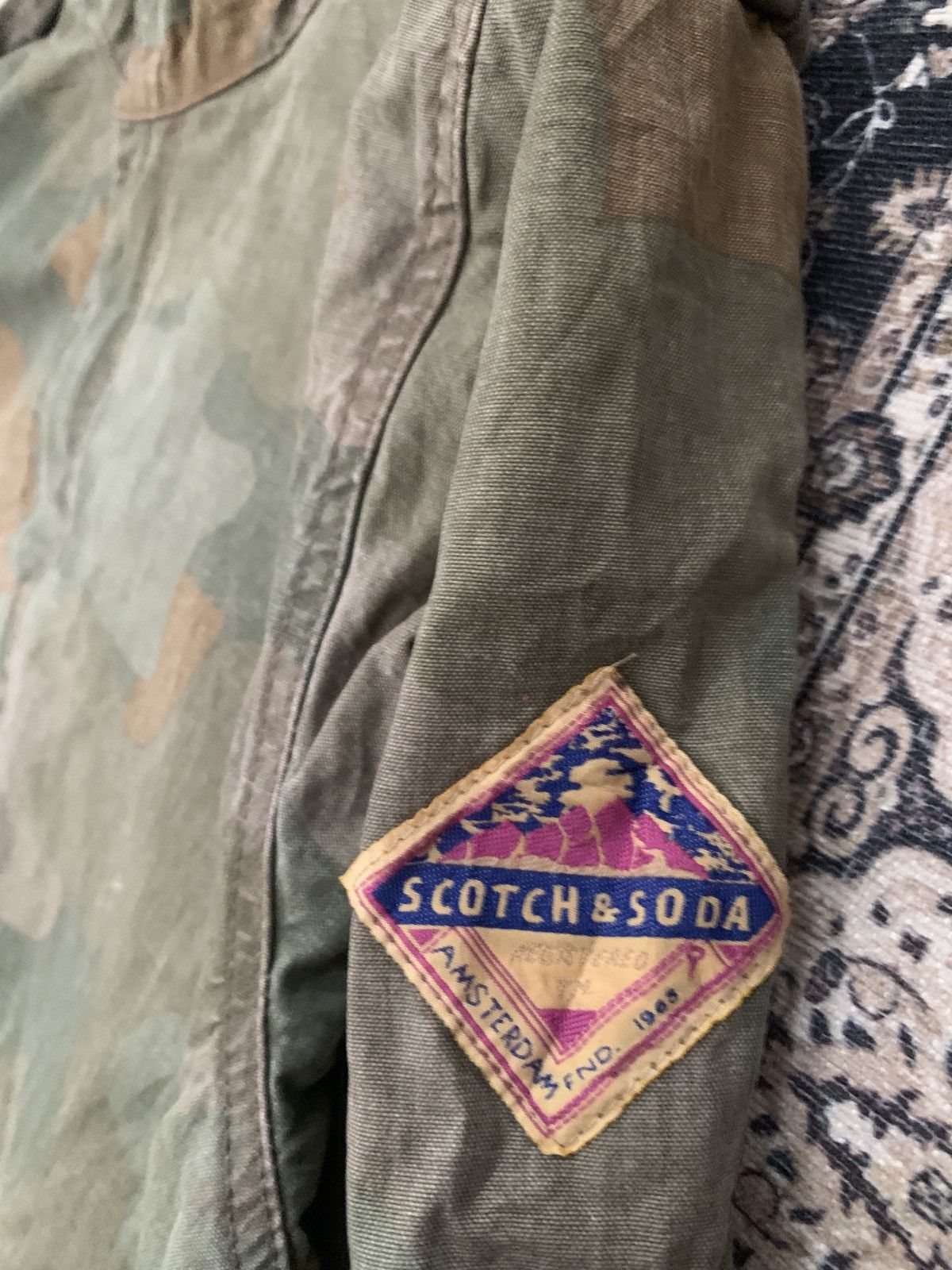 Scotch & Soda Scotch and Soda Amsterdam Couture Military Camo Coat Jacket Size US XL / EU 56 / 4 - 4 Thumbnail