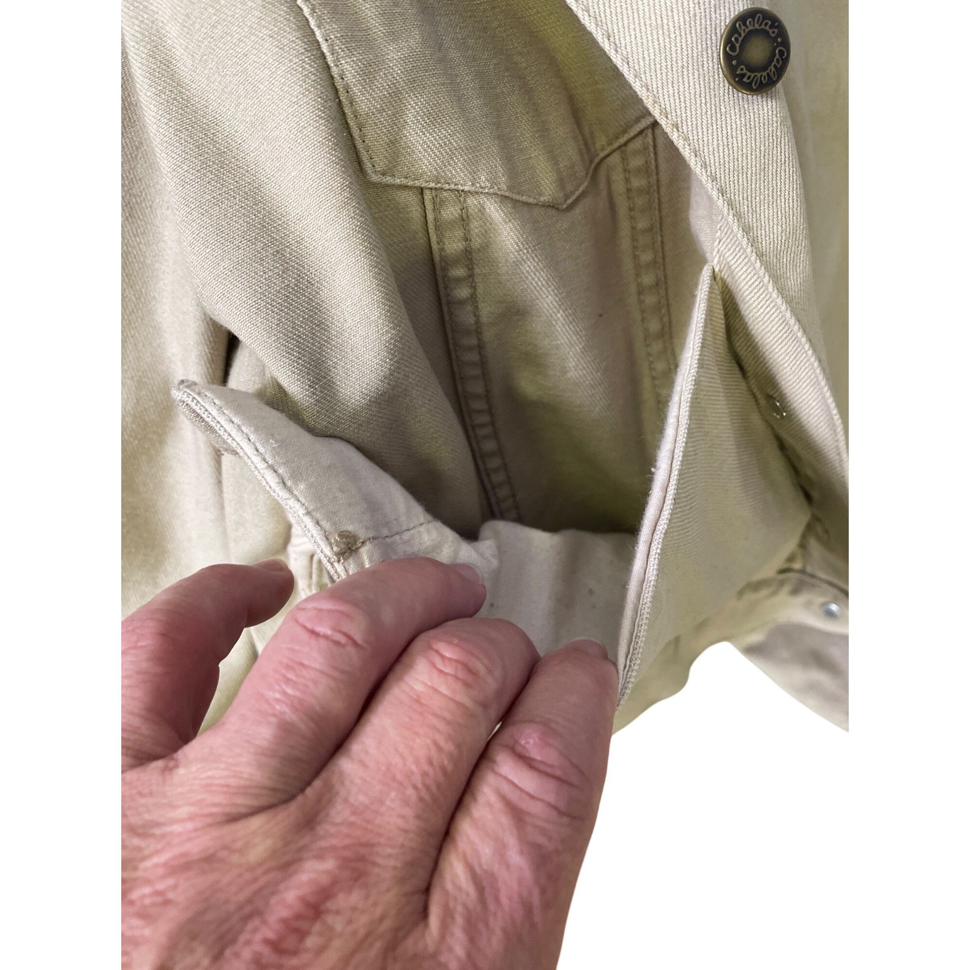 Cabelas Cabelas Womens Beige Denim Jacket Size XL Reg SKU 8699 Size XL / US 12-14 / IT 48-50 - 13 Thumbnail