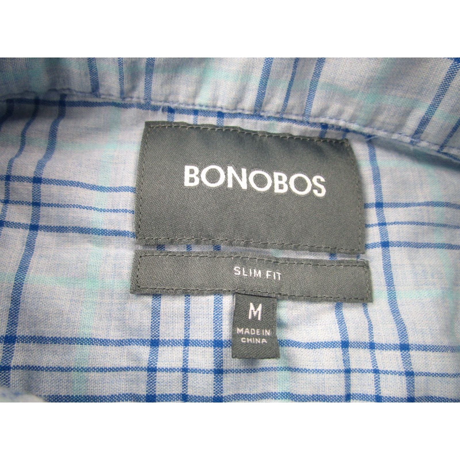 Bonobos Bonobos Shirt Mens M Slim Blue Button-Down Long Sleeve Preppy Casual Lightweight Size US M / EU 48-50 / 2 - 4 Thumbnail