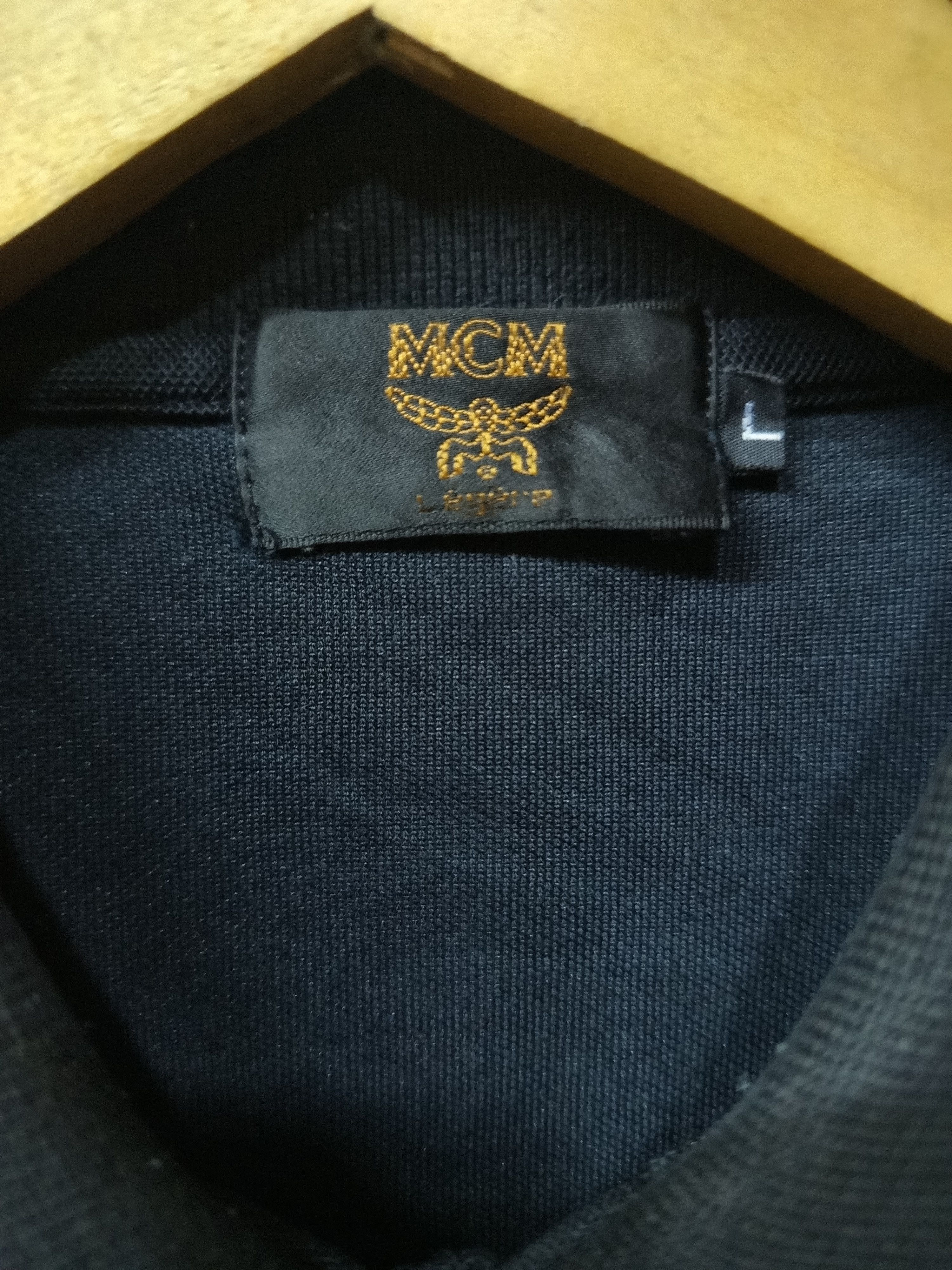 MCM Vintage MCM Long Sleeve Polo Shirt Logo Pocket Size US L / EU 52-54 / 3 - 10 Thumbnail