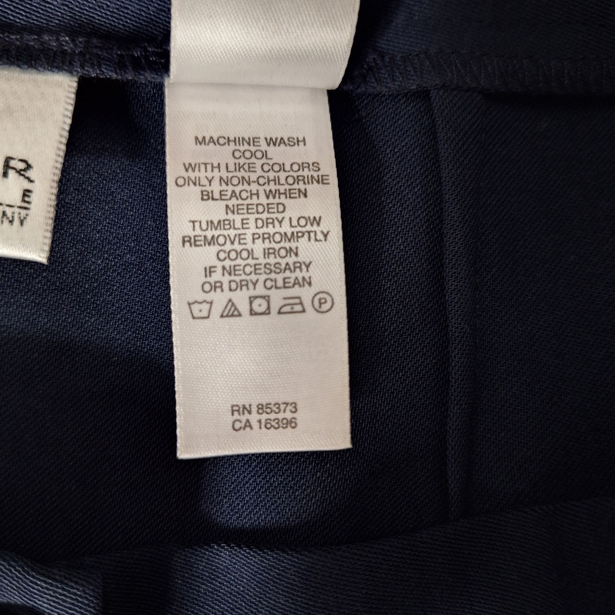 Other Villager Petite Liz Claiborne Navy Blue Dress Pants 14P Care Size 36" / US 14 / IT 50 - 5 Thumbnail
