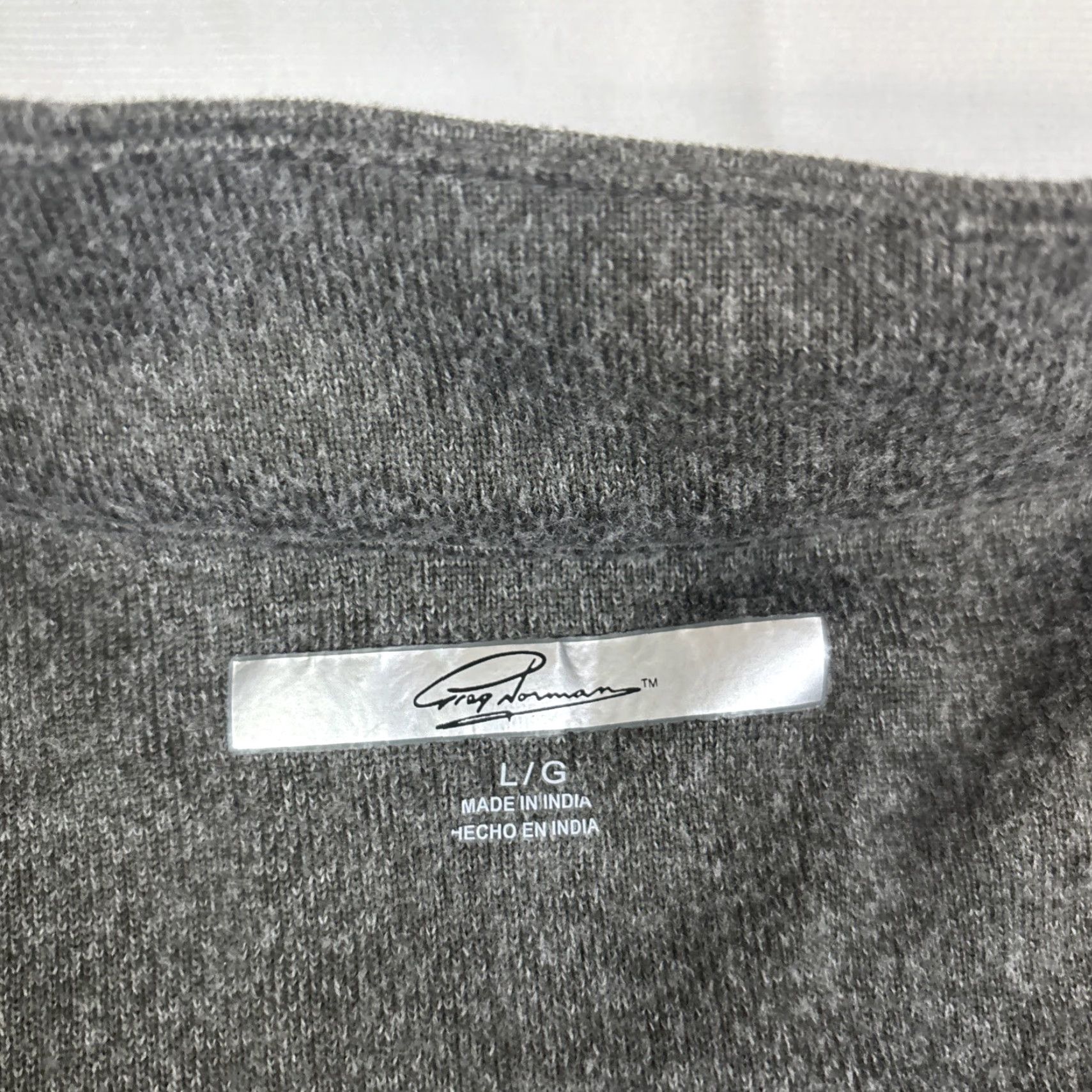 Vintage Greg Norman Sweatshirt Mens L Large Gray Half Zip Mock Neck Golf Cover Up Size US L / EU 52-54 / 3 - 2 Thumbnail
