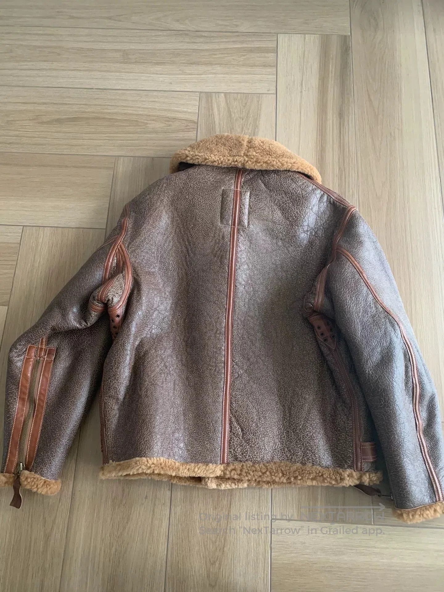 Eastman Leather Clothing vintage raf shearling flight jacket. Size US L / EU 52-54 / 3 - 2 Thumbnail