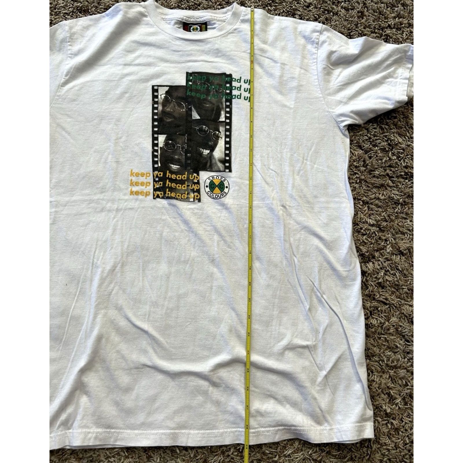 Vintage VTG Cross Colours Tupac Shakur Rap Music Shirt Men’s L Size US L / EU 52-54 / 3 - 6 Thumbnail