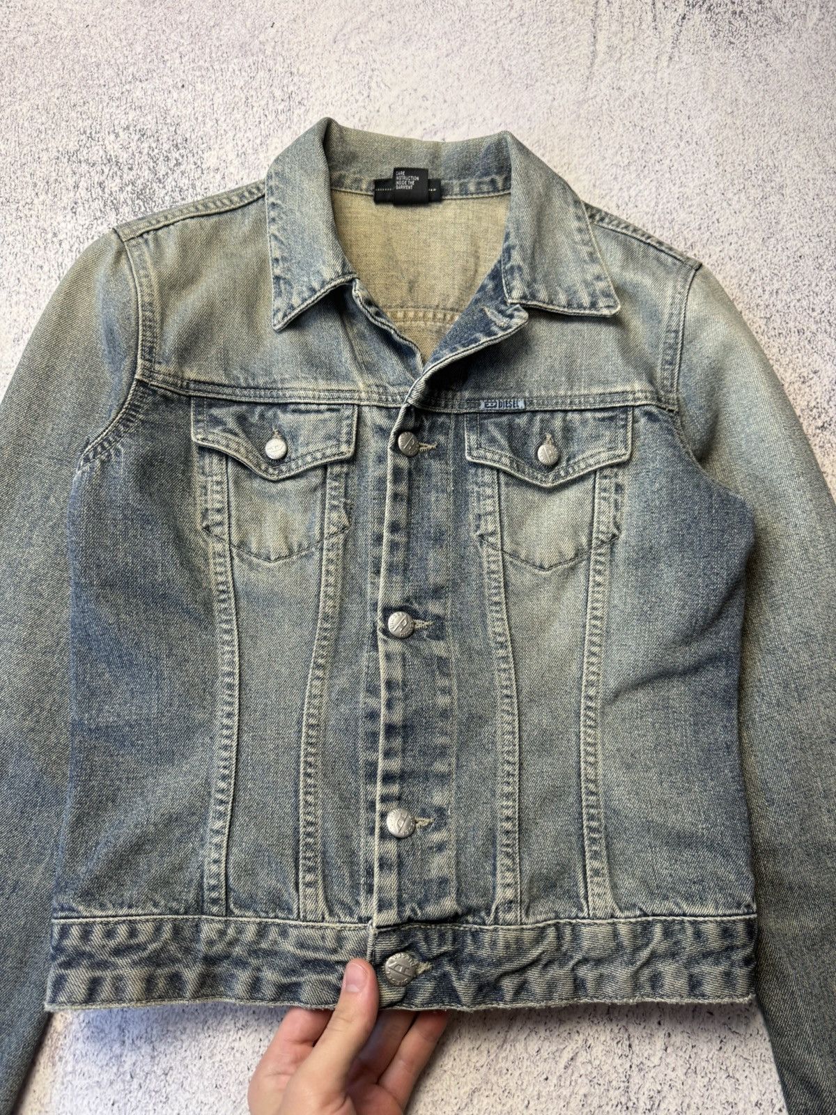 Diesel Vintage Women’s Diesel Denim Jacket Y2K Fabed Size M / US 6-8 / IT 42-44 - 8 Thumbnail