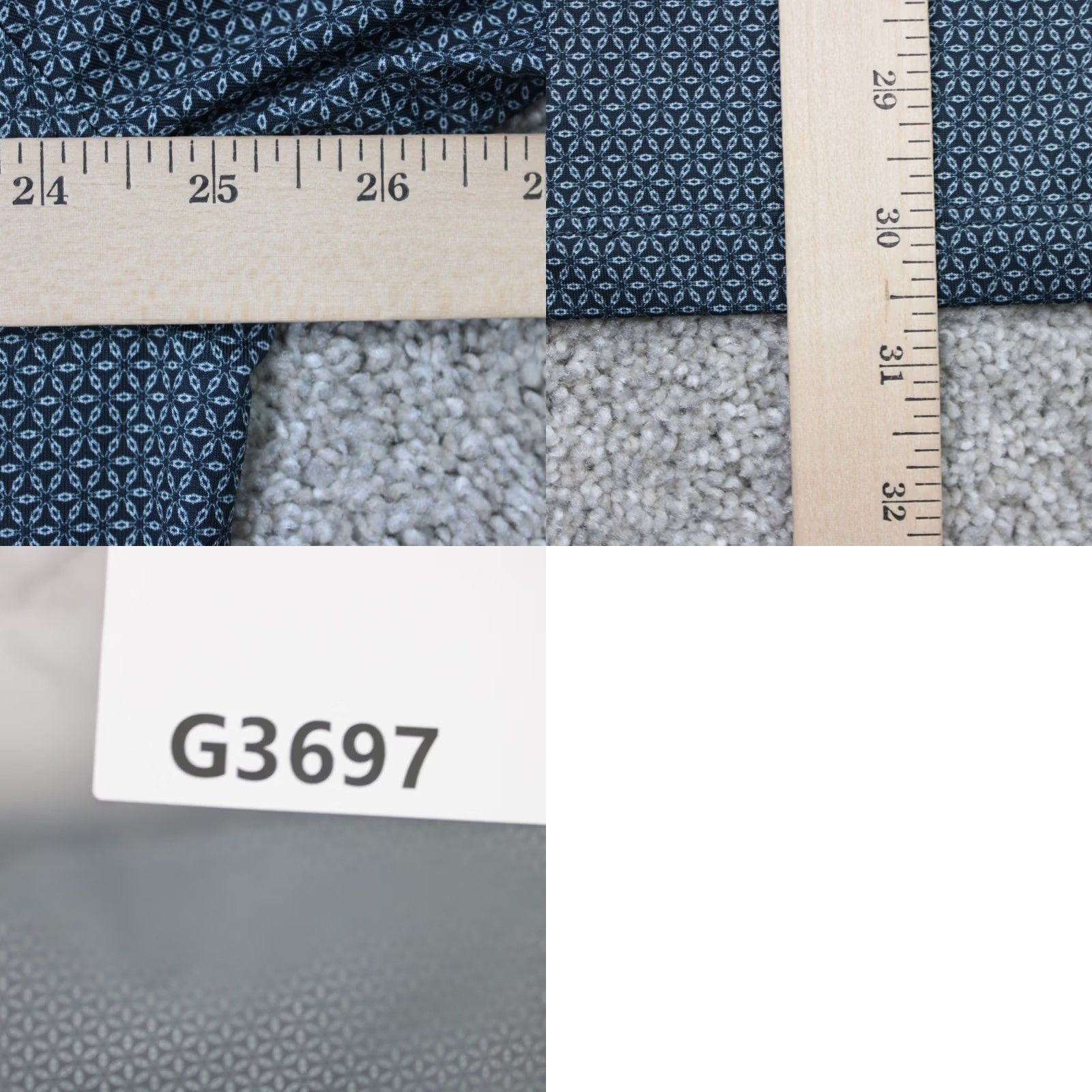 Vintage Hickey Freeman Polo Shirt Mens 2XL Gray Geometric Golf Poly Stretch S/S Polo Shirt Regular Fit Mens Casual Shirt Size US XXL / EU 58 / 5 - 9 Thumbnail