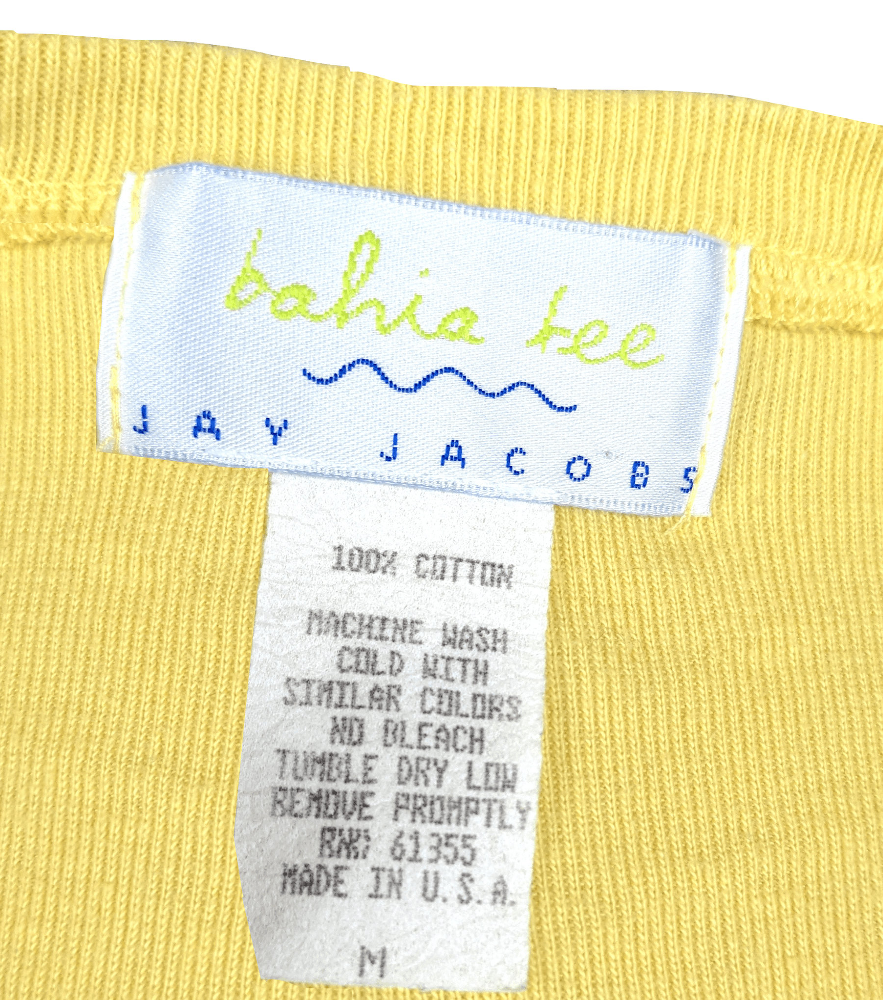 Vintage 1990's Yellow V Neck Tee Size M / US 6-8 / IT 42-44 - 4 Thumbnail