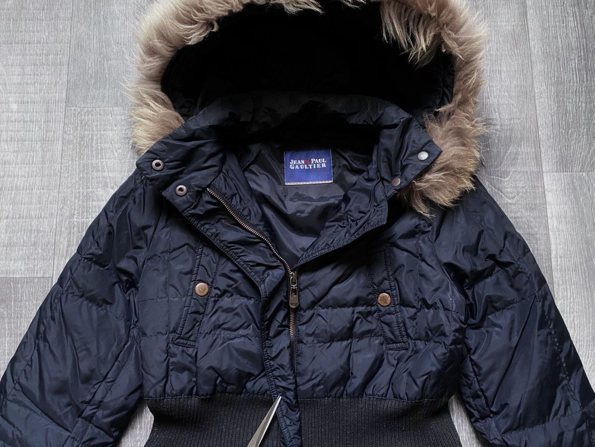 Jean Paul Gaultier Womens Jean’s Paul Gaultier Down Jacket Fur Trim Parka Black Size S / US 4 / IT 40 - 10 Thumbnail