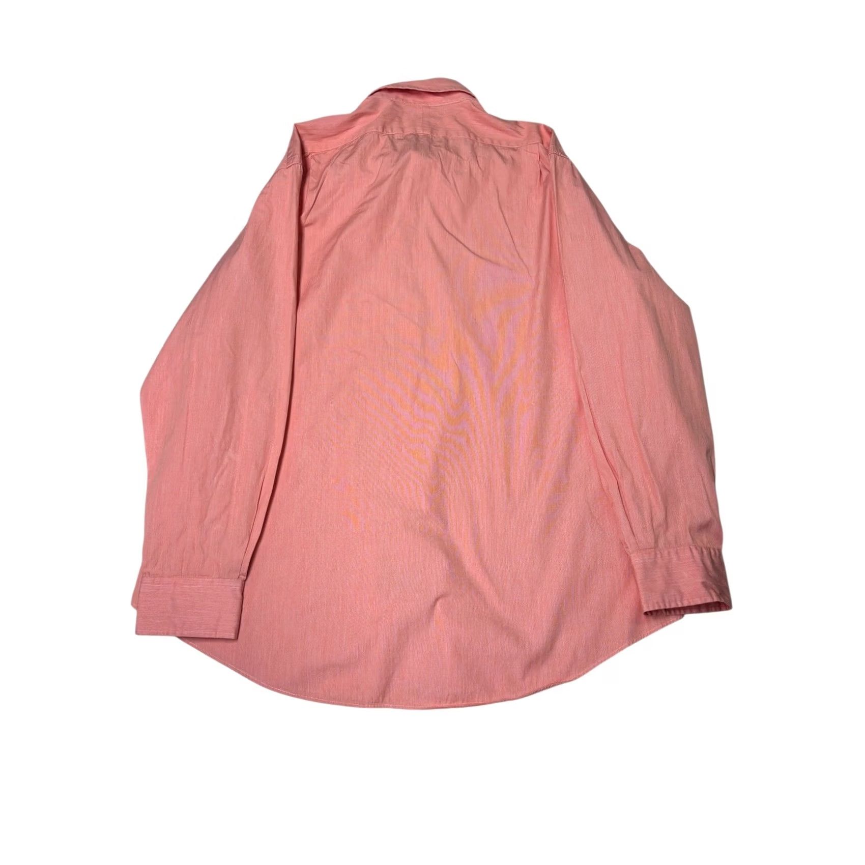 Polo Ralph Lauren Polo Ralph Lauren Dress Shirt Mens 17/35 Salmon Pink Long Sleeve Button-Down 100% Cotton Size 42R - 6 Thumbnail
