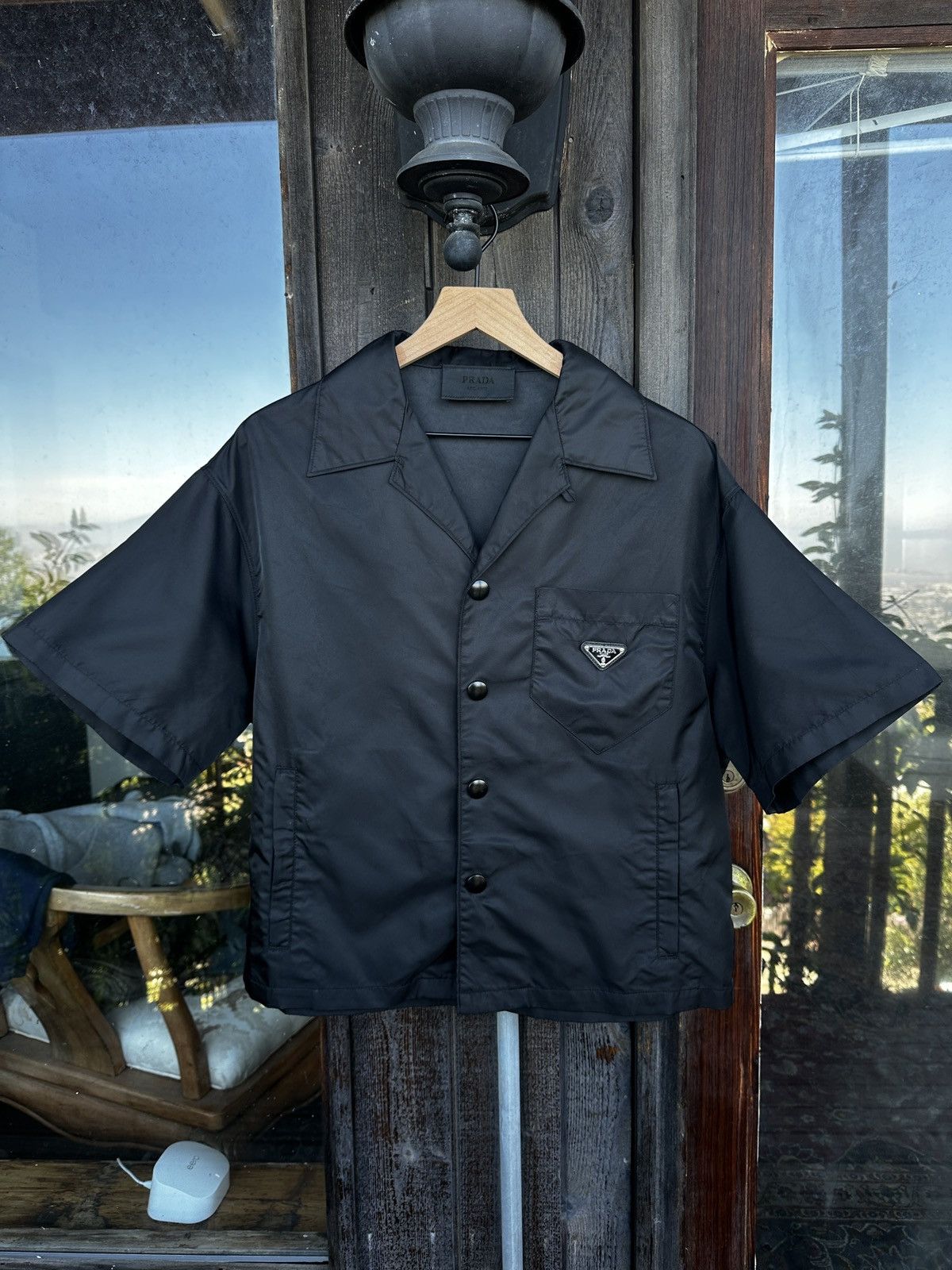 PRADA SPORT green nylon padding jacket | NOIR ONLINE