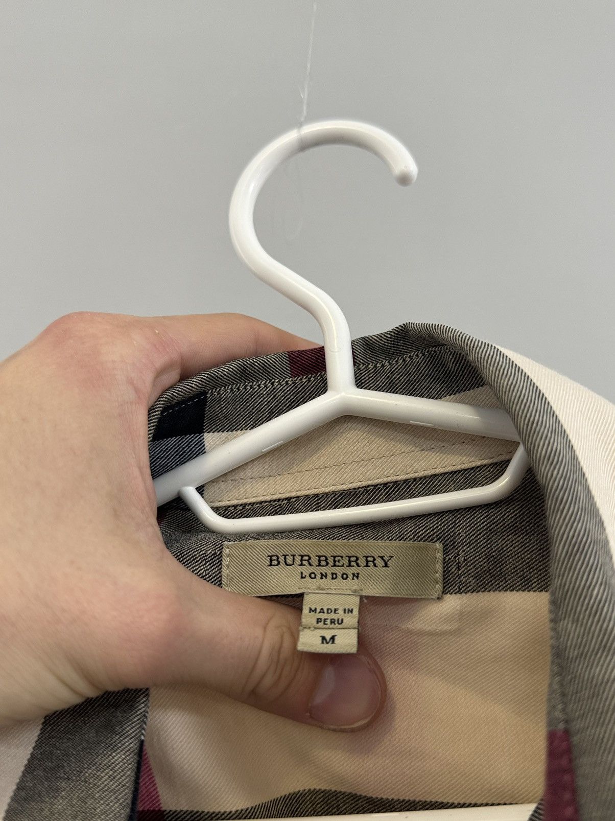 Burberry × Vintage Burberry Nova Check Beige Shirt Size M / US 6-8 / IT 42-44 - 6 Thumbnail