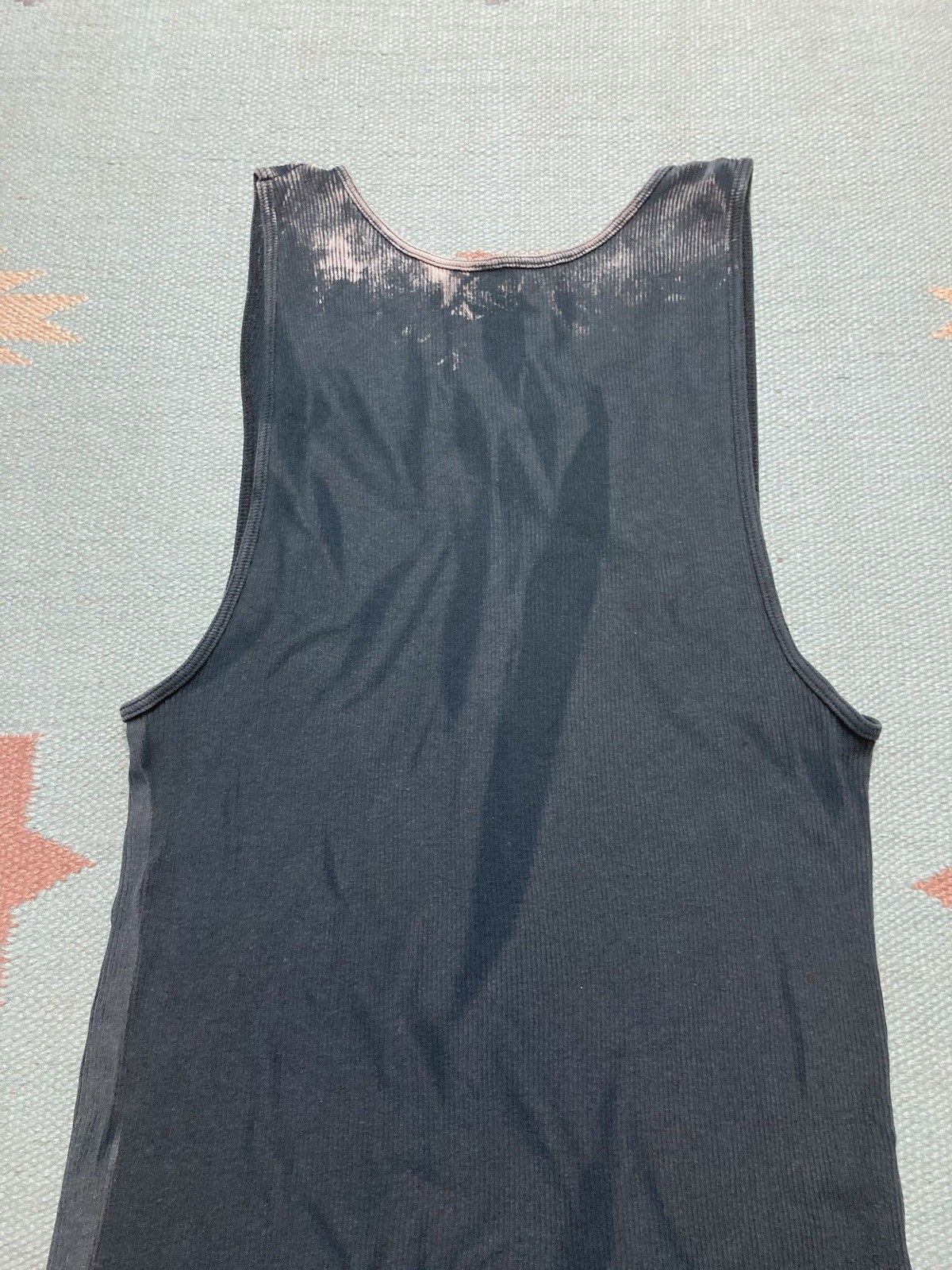 Vintage Fruit loom ribbed tank top beater shirt faded cotton XL Size US XL / EU 56 / 4 - 10 Thumbnail