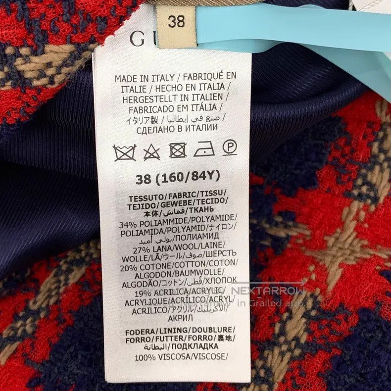 Gucci Gucci 22 colour-blocked plaid single-breasted long-sleeved Size XS / US 0-2 / IT 36-38 - 7 Thumbnail