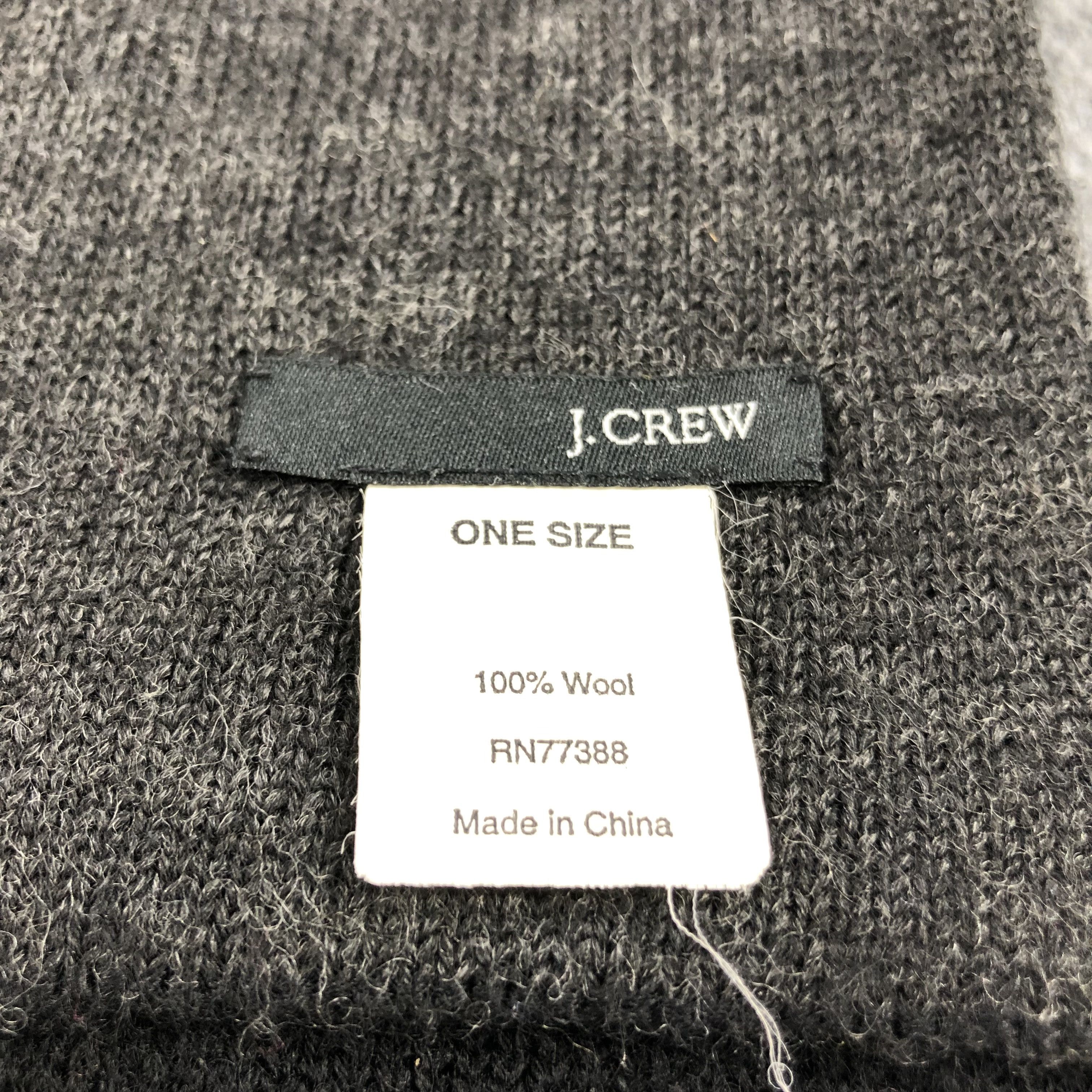 J.Crew J.Crew Wool Scarf Muffler V781 Size ONE SIZE - 4 Thumbnail