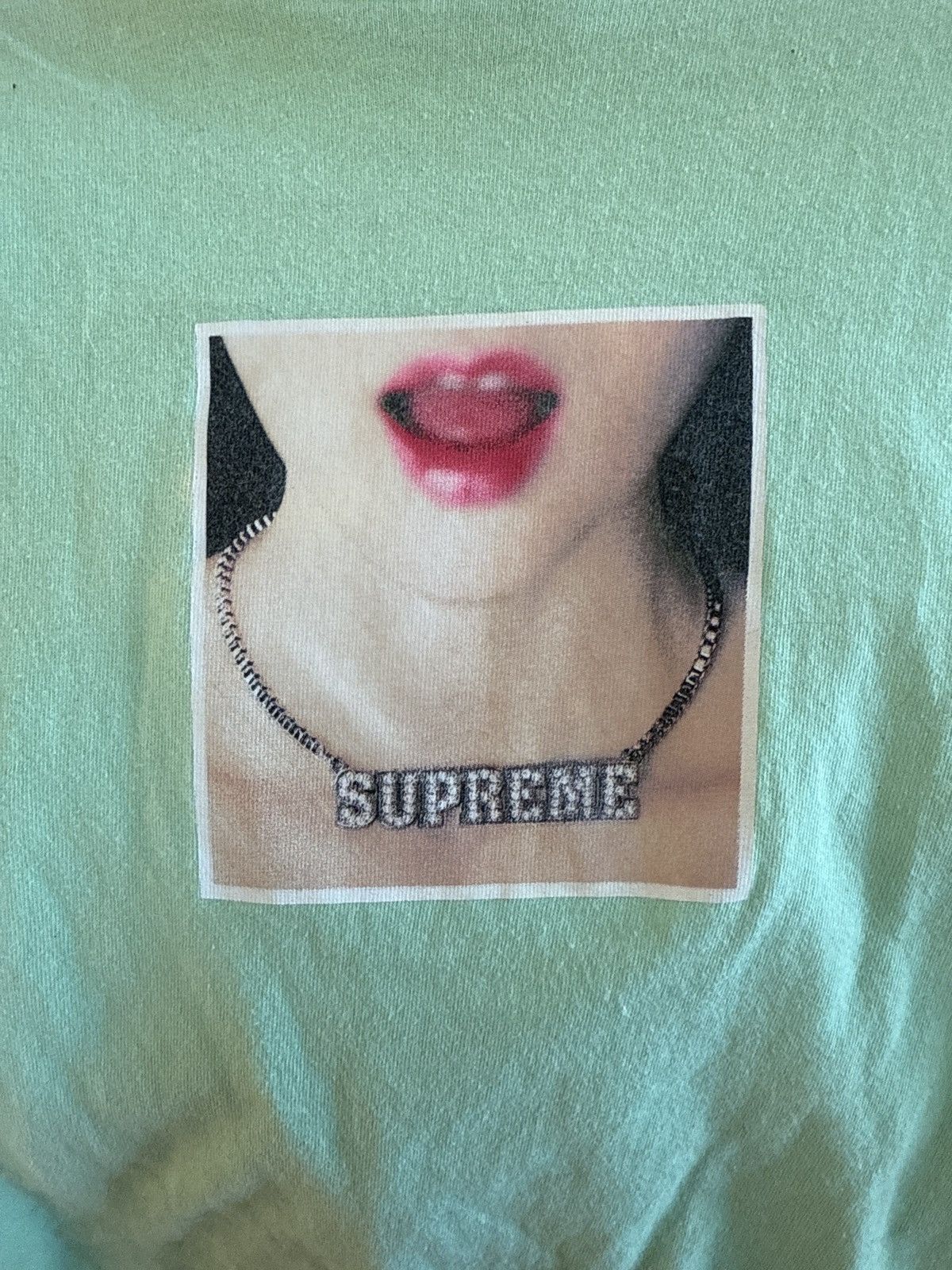 Supreme Supreme Necklace Mint Tee Size US M / EU 48-50 / 2 - 3 Thumbnail