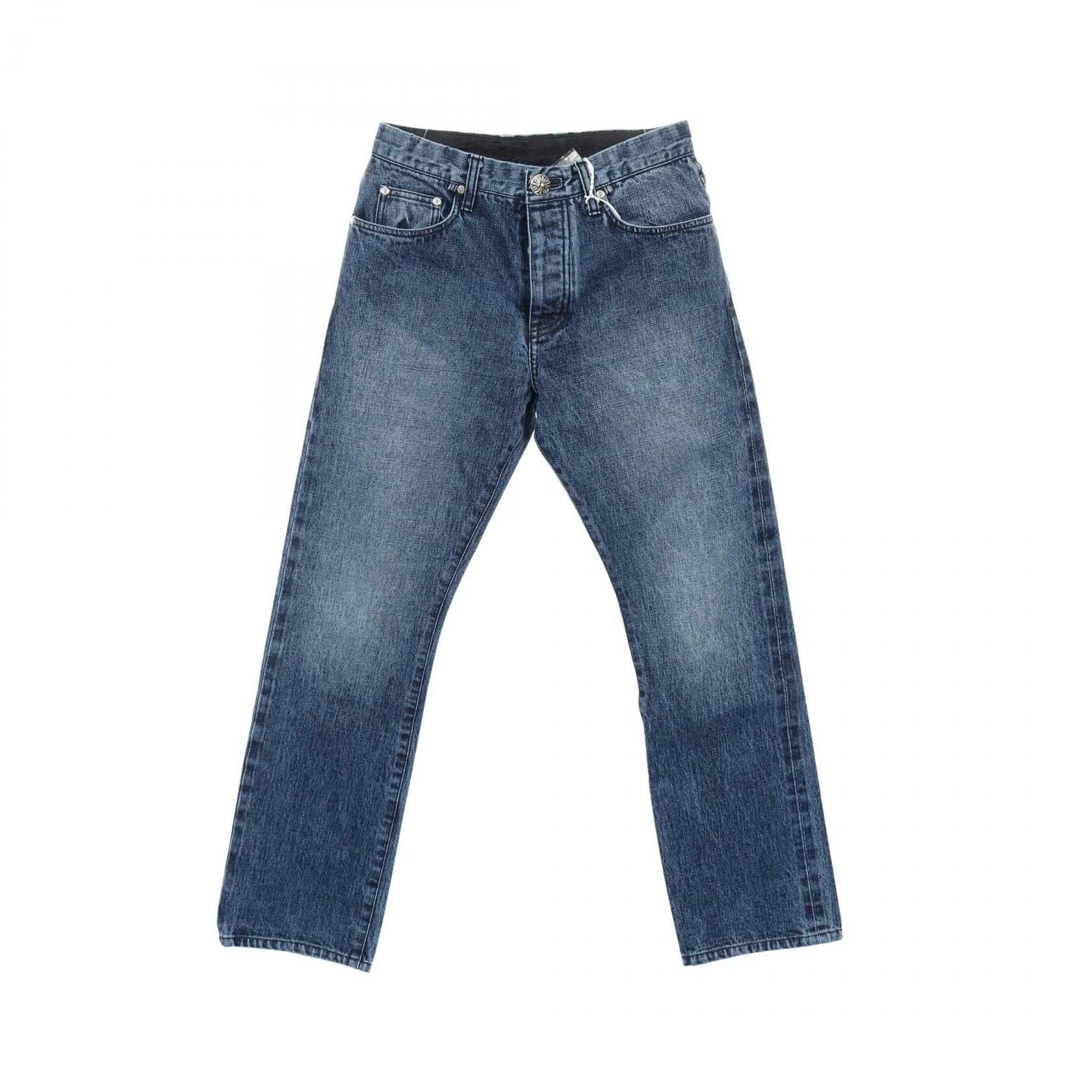 Chrome Hearts Chrome Hearts Chrome Hearts JEAN STRTLG FBRC Cotton Denim Pants Textile Jeans DUTY FREE for USA Size ONE SIZE - 1 Thumbnail