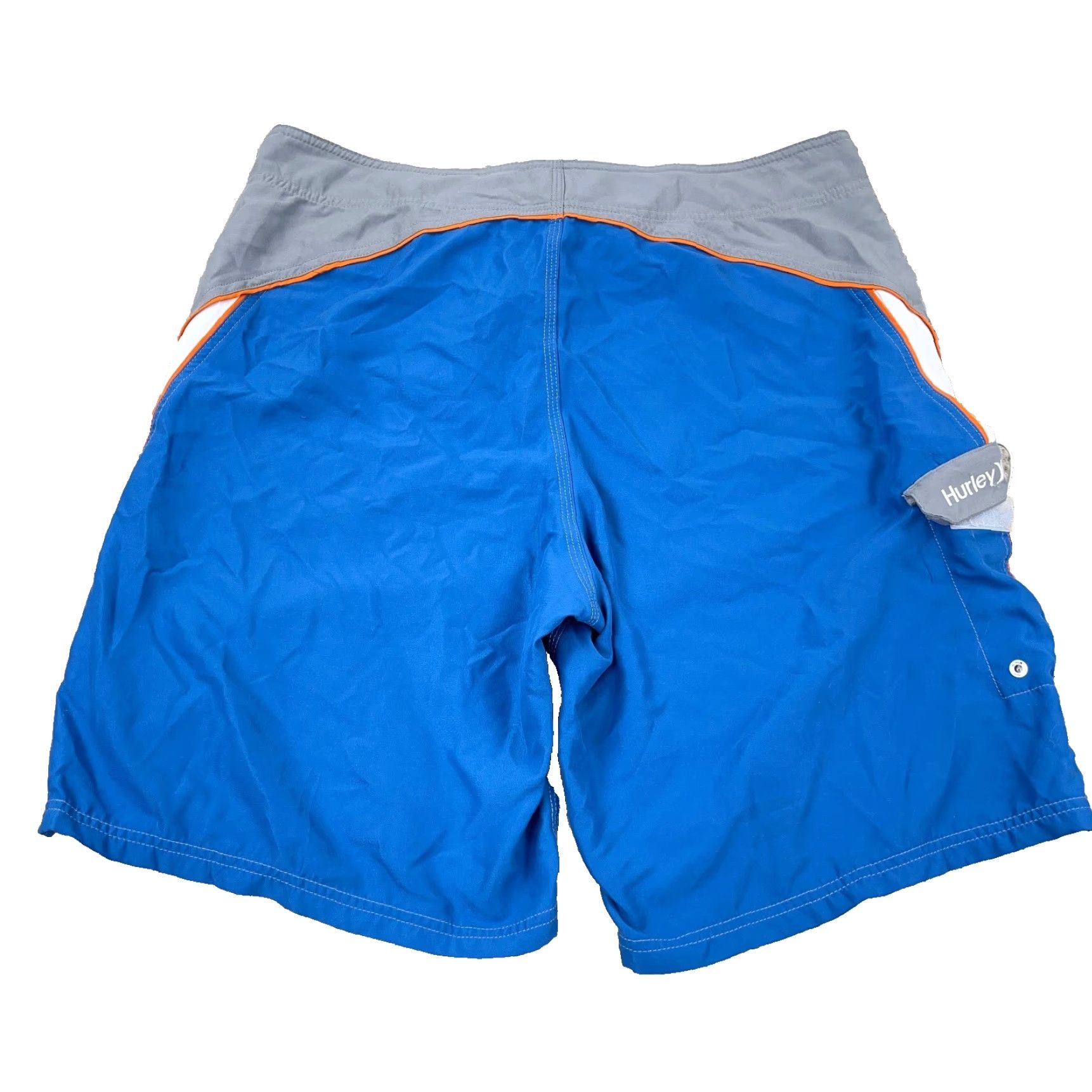Hurley Hurley Swim Trunks Men 38 XL Gray Blue Bored Shorts Surfing Spellout Adult Size US 38 / EU 54 - 2 Thumbnail