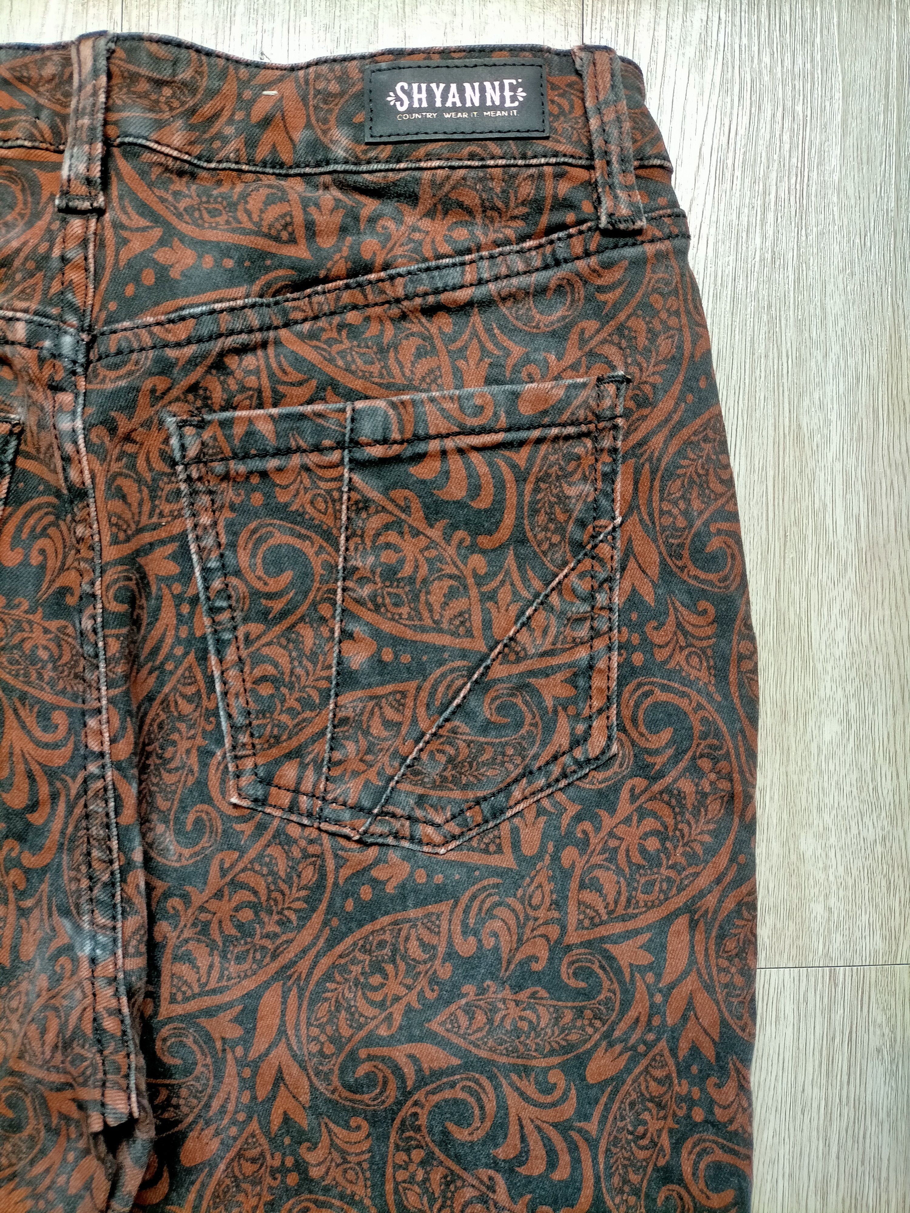 If Six Was Nine Flare Jeans Shyanne Paisley Boot cut denim Size US 28 / EU 44 - 9 Thumbnail