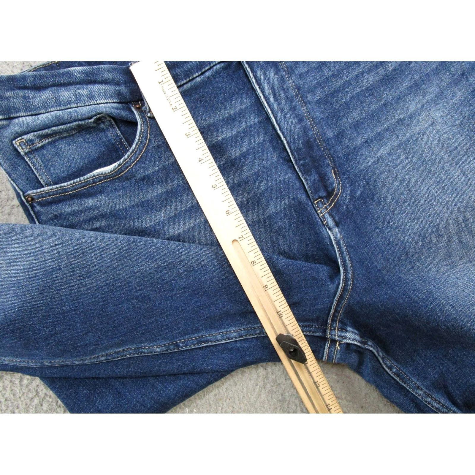 Vintage BKE Buckle Jeans Cropped High Rise Straight Blue 33x28 Denim 5-Pocket Womens Regular Modern Spring Summer Fall Boys Girls Mens Size 24" / US 00 / IT 34 - 7 Thumbnail