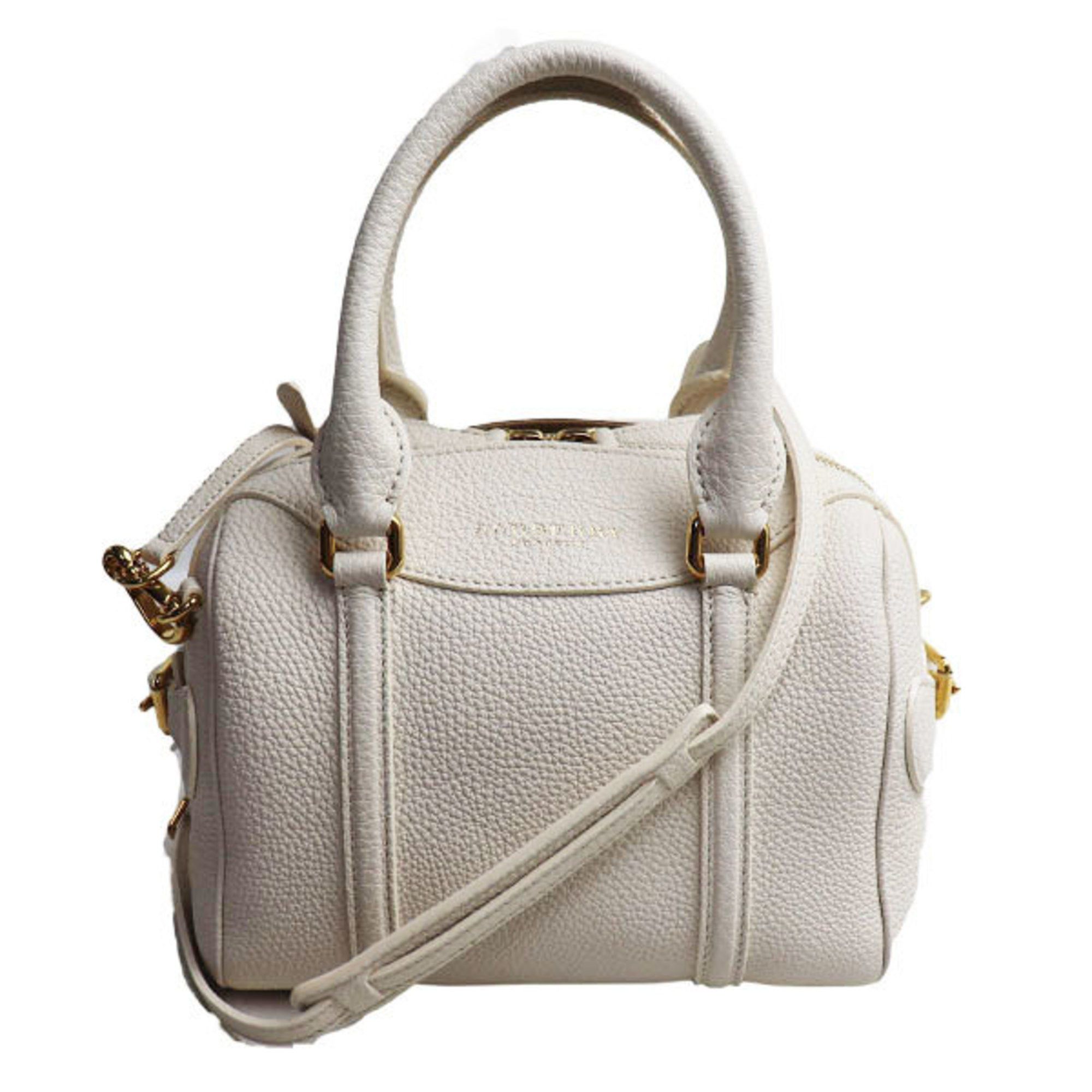 image of Burberry Prorsum Boston Bag Chalk Women's in Gold