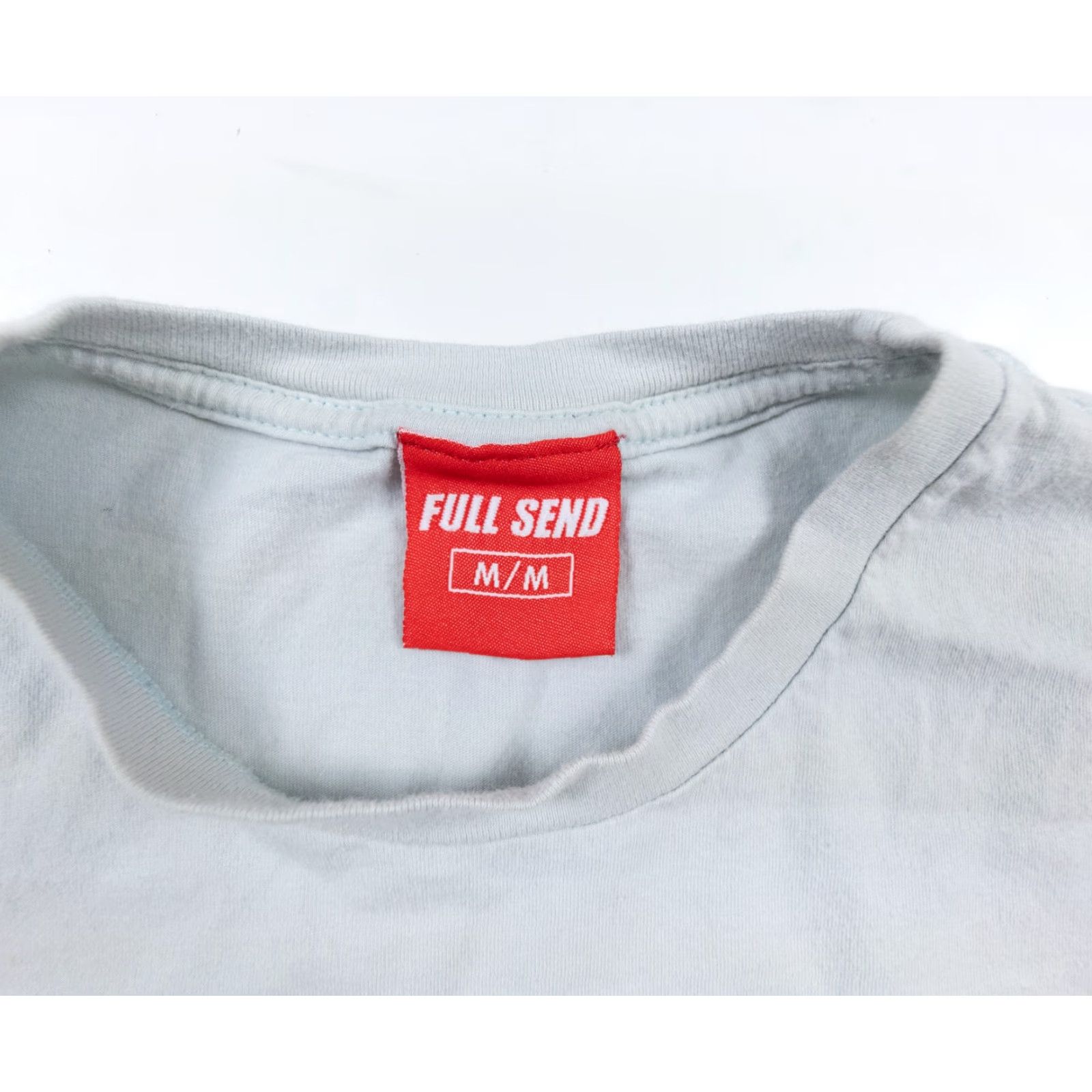 Vintage Full Send Shirt Adult Medium Light Blue Short Sleeve Crew Neck Logo Graphic T-Shirt Men Size US M / EU 48-50 / 2 - 4 Thumbnail