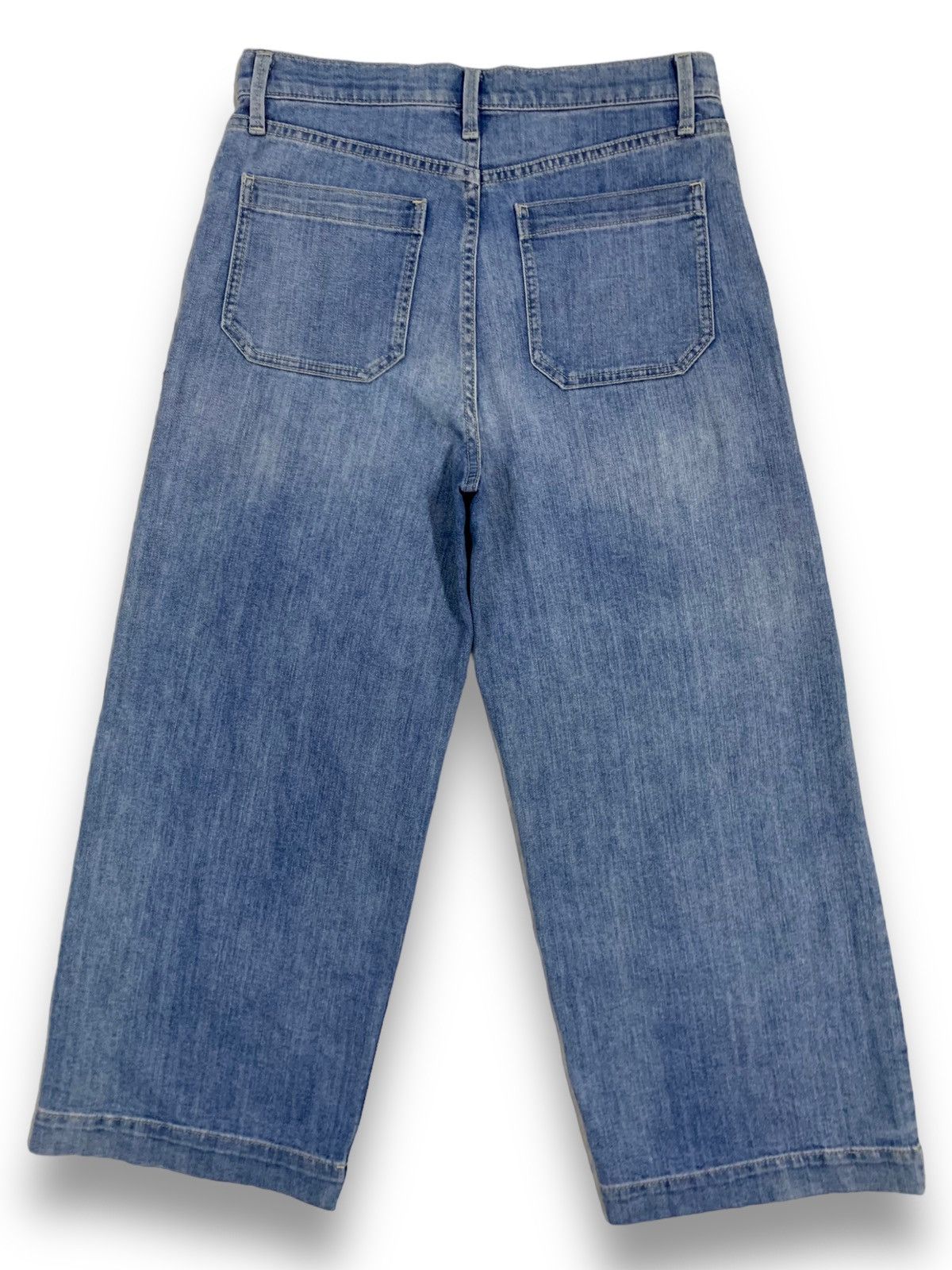 Balenciaga × Gap × Yeezy Vintage Gap Baggy Wide Leg Ankle Fatigue Denim Pants Size US 29 - 2 Thumbnail